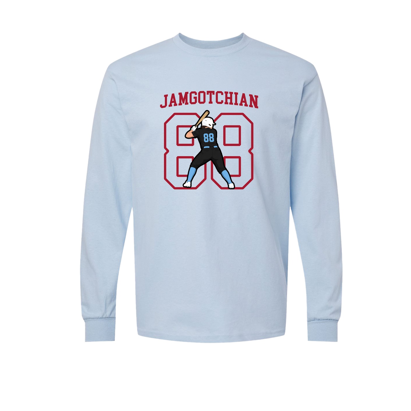Long Sleeve Tee — Shirsey in Light Blue