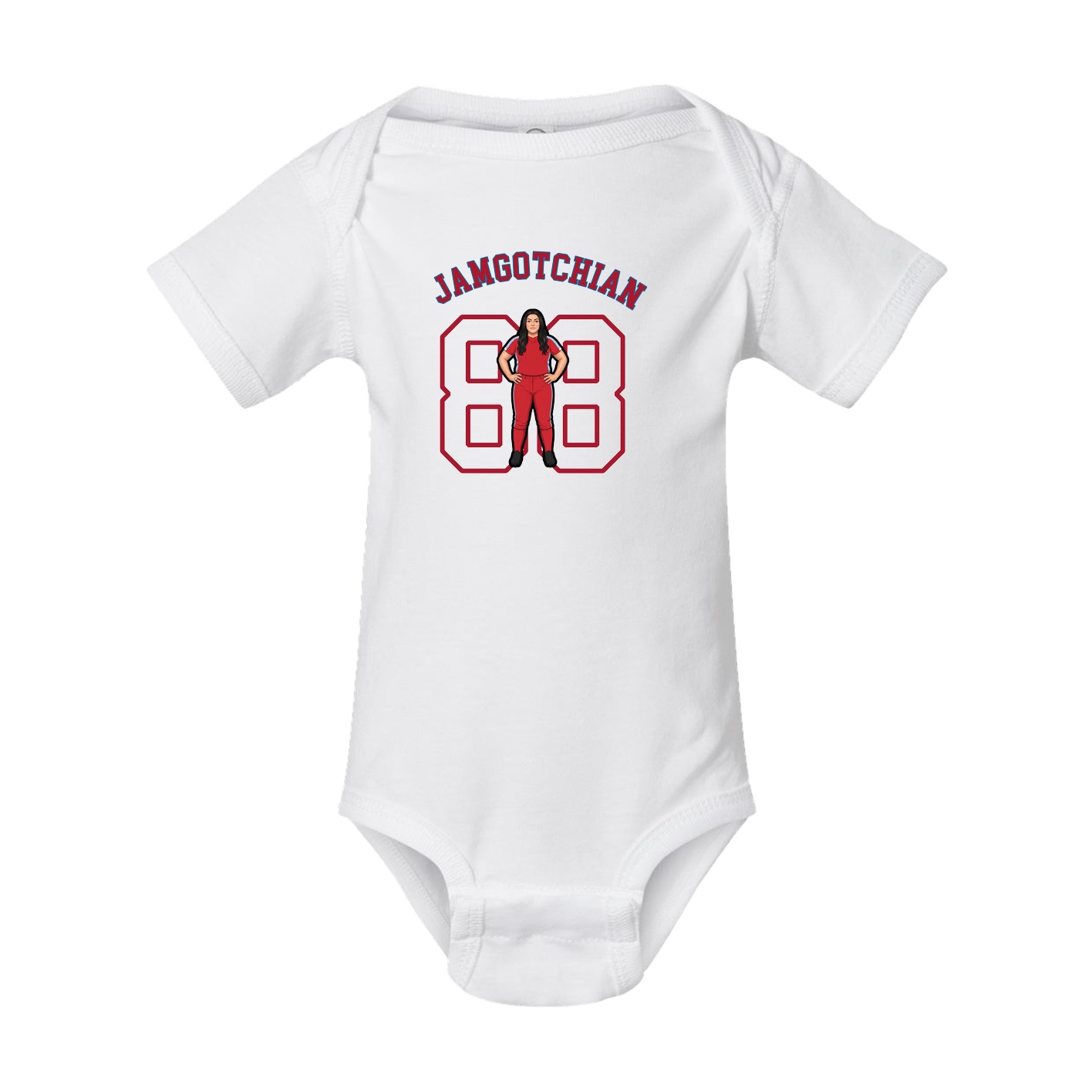 Baby Onesie — Shirsey Arch in White