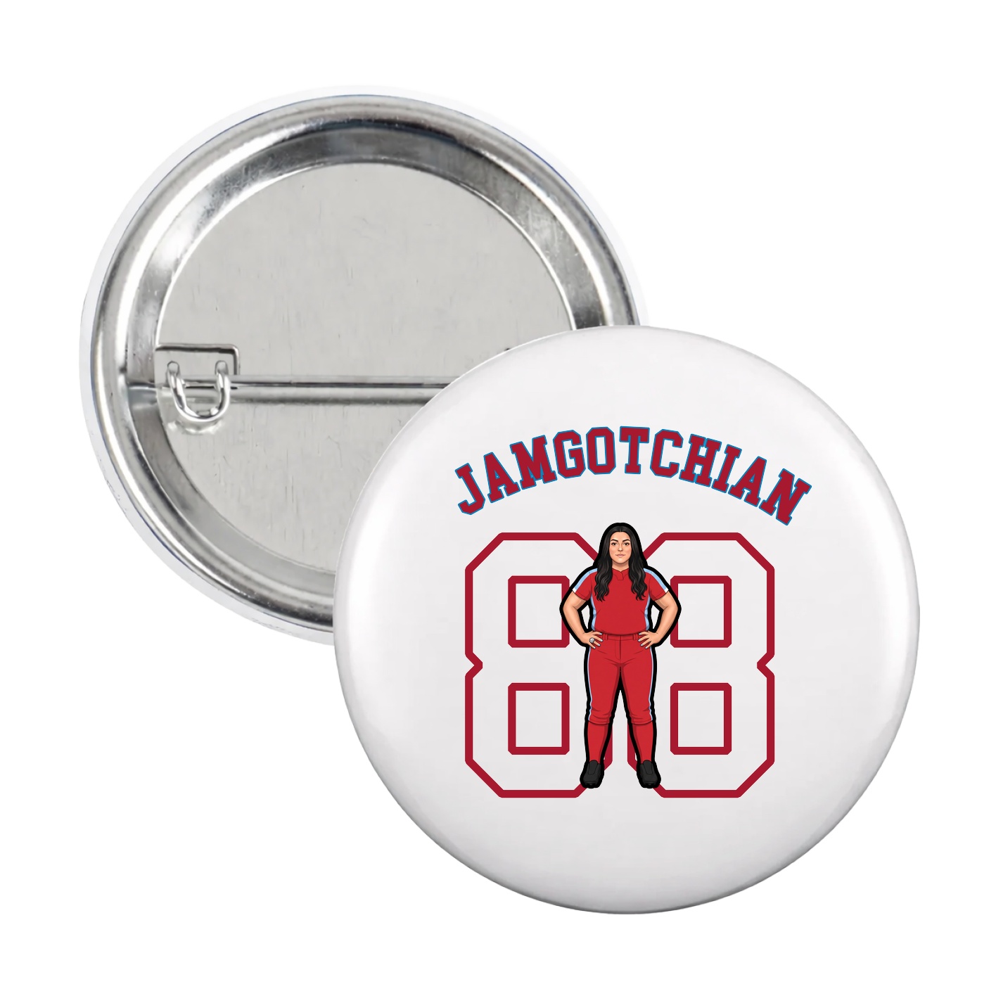 Game Day Button — Shirsey Arch in White