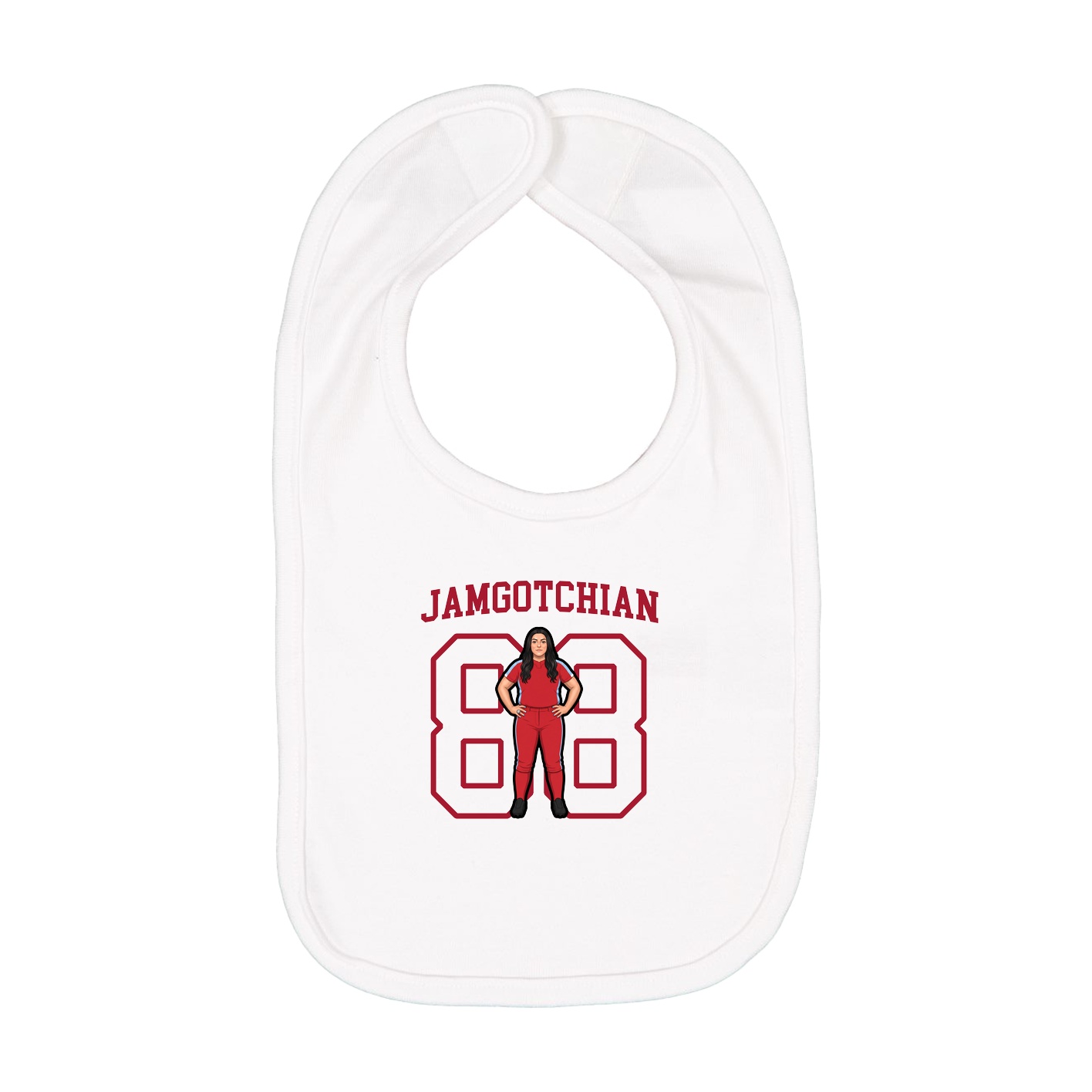 Infant Bib — Shirsey in White