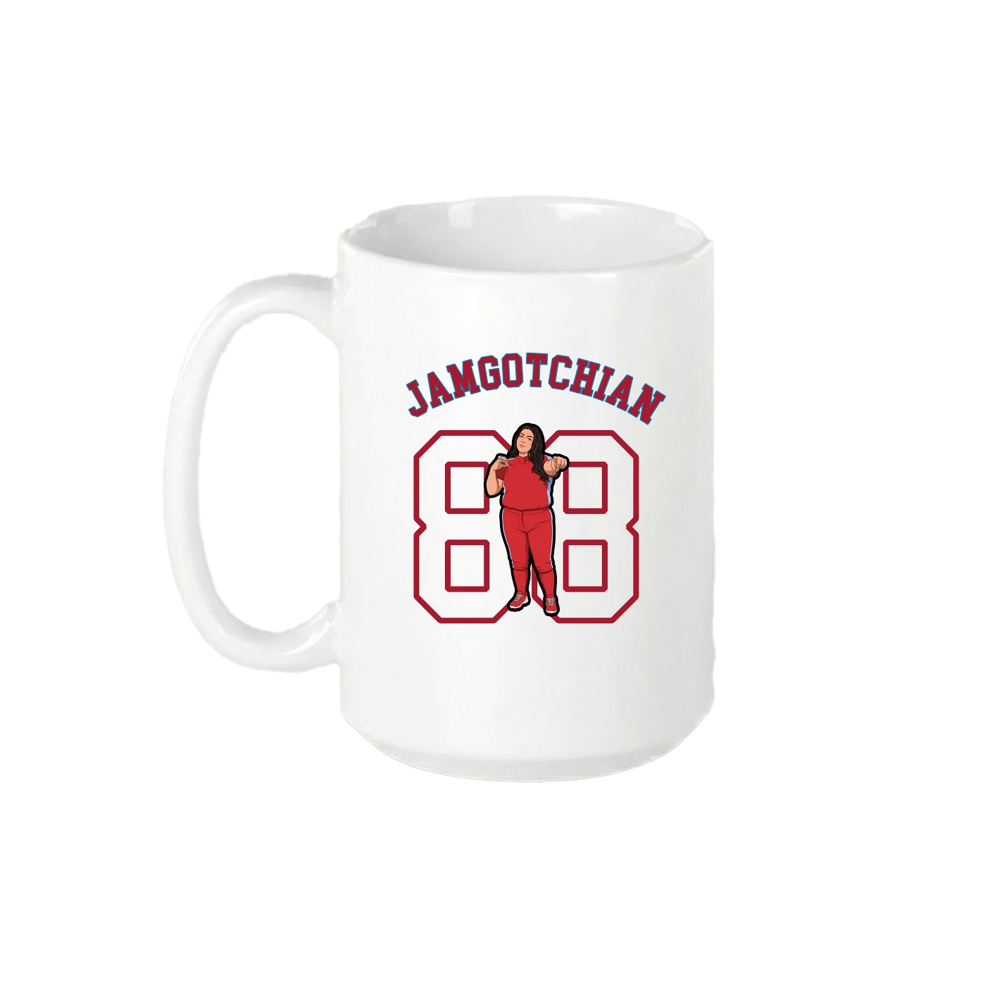 15oz Coffee Mug — Shirsey Arch in White