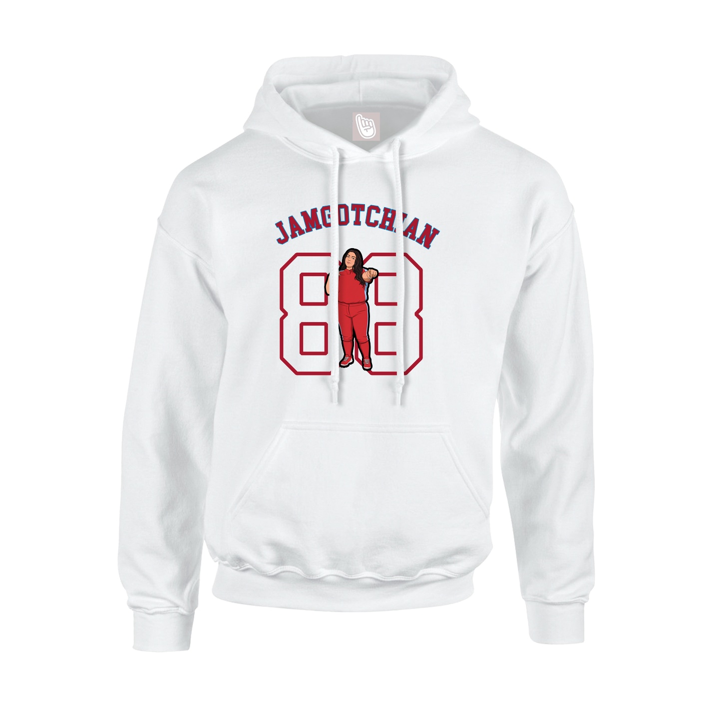 Youth Hoodie — Shirsey Arch in White