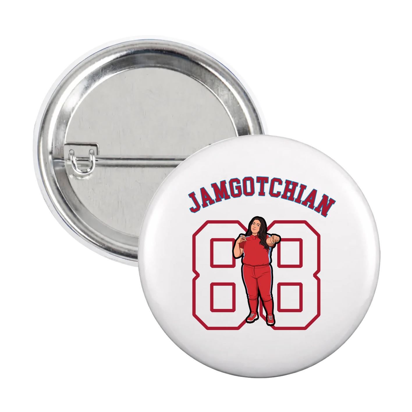 Game Day Button — Shirsey Arch in White