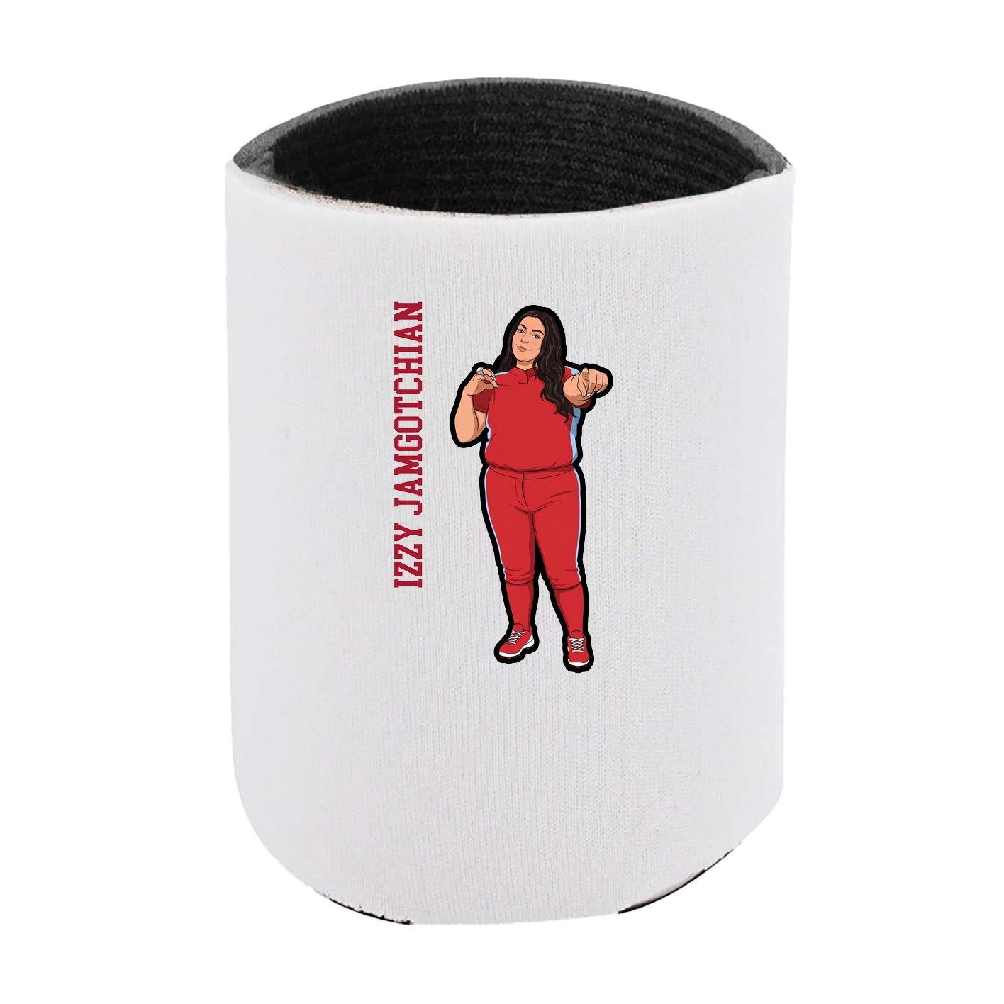 Can Holder — Name Vertical in White