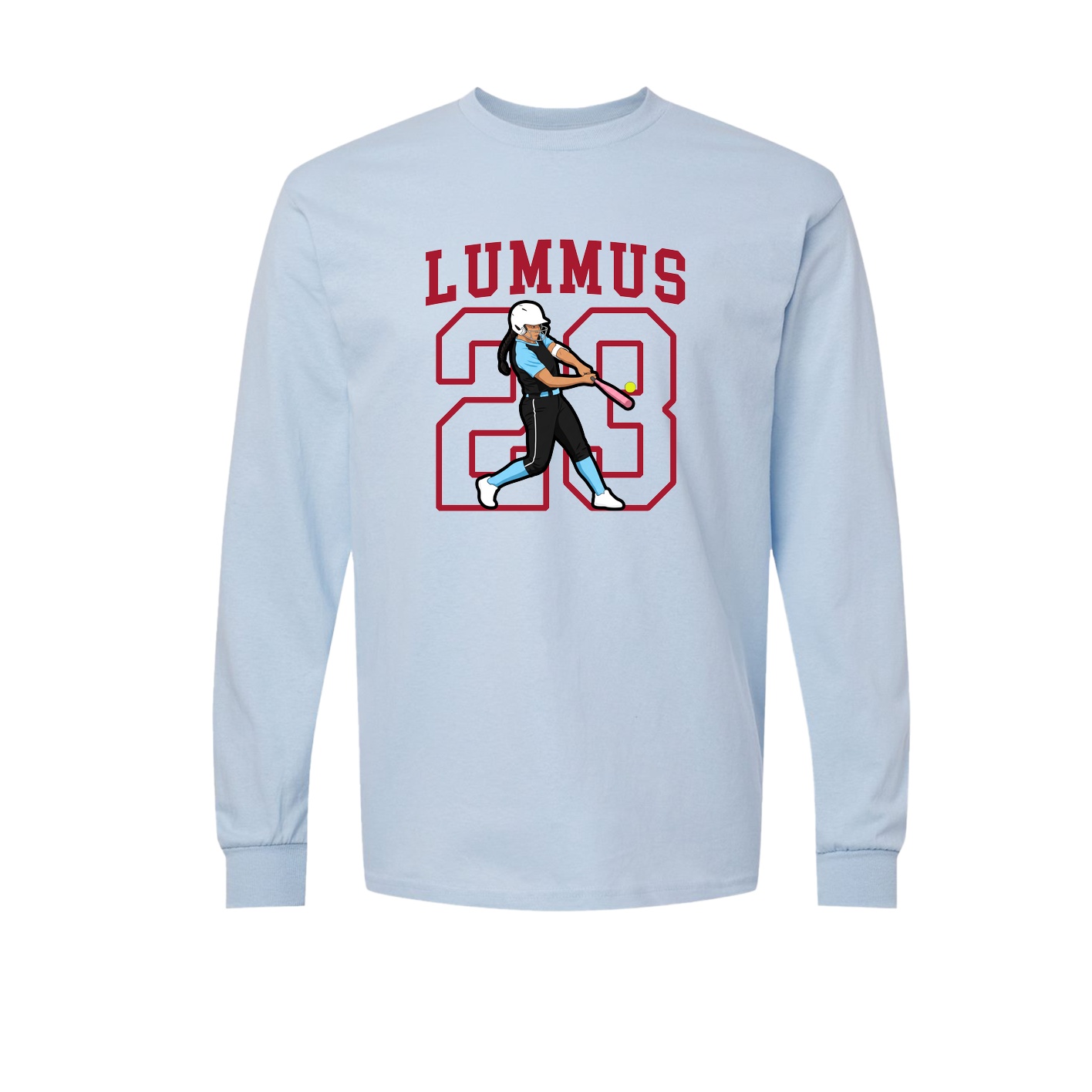 Long Sleeve Tee — Shirsey in Light Blue