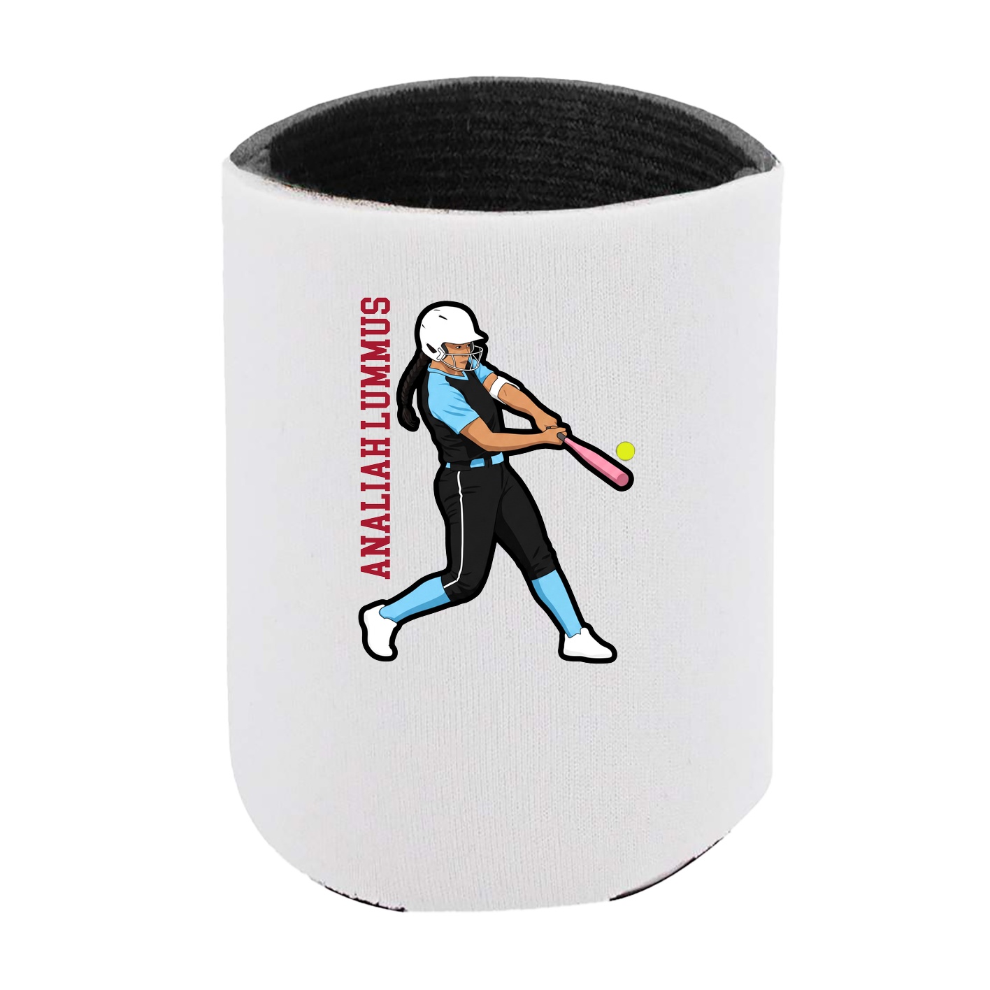 Can Holder — Name Vertical in White