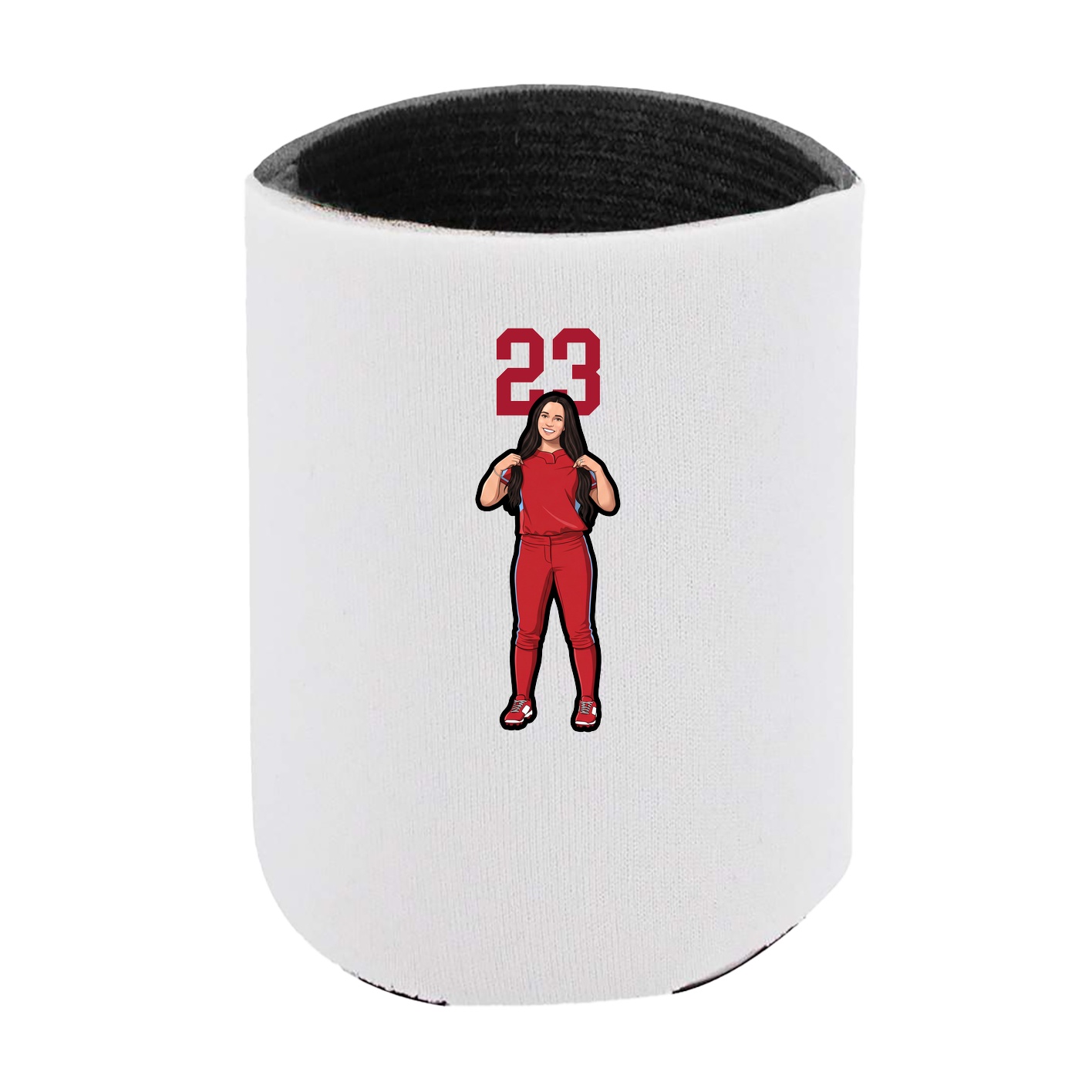 Can Holder — Number Top in White