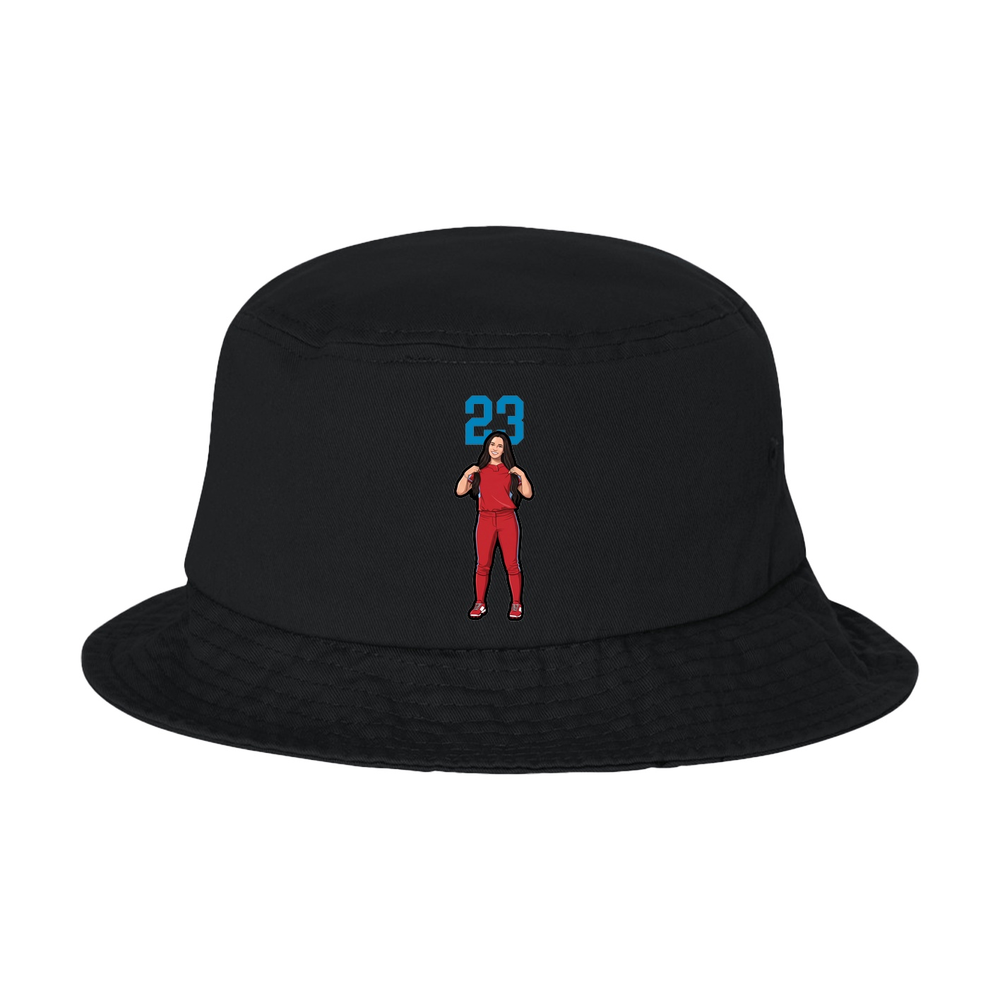 Bucket Cap — Number Top in Black