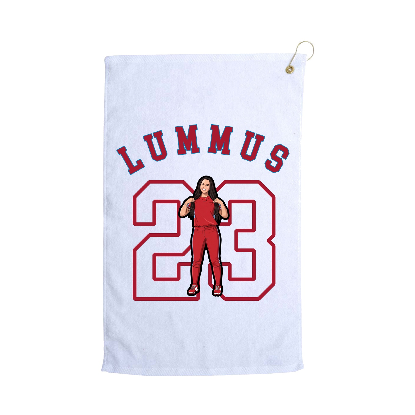 Golf Towel — Shirsey Arch in White