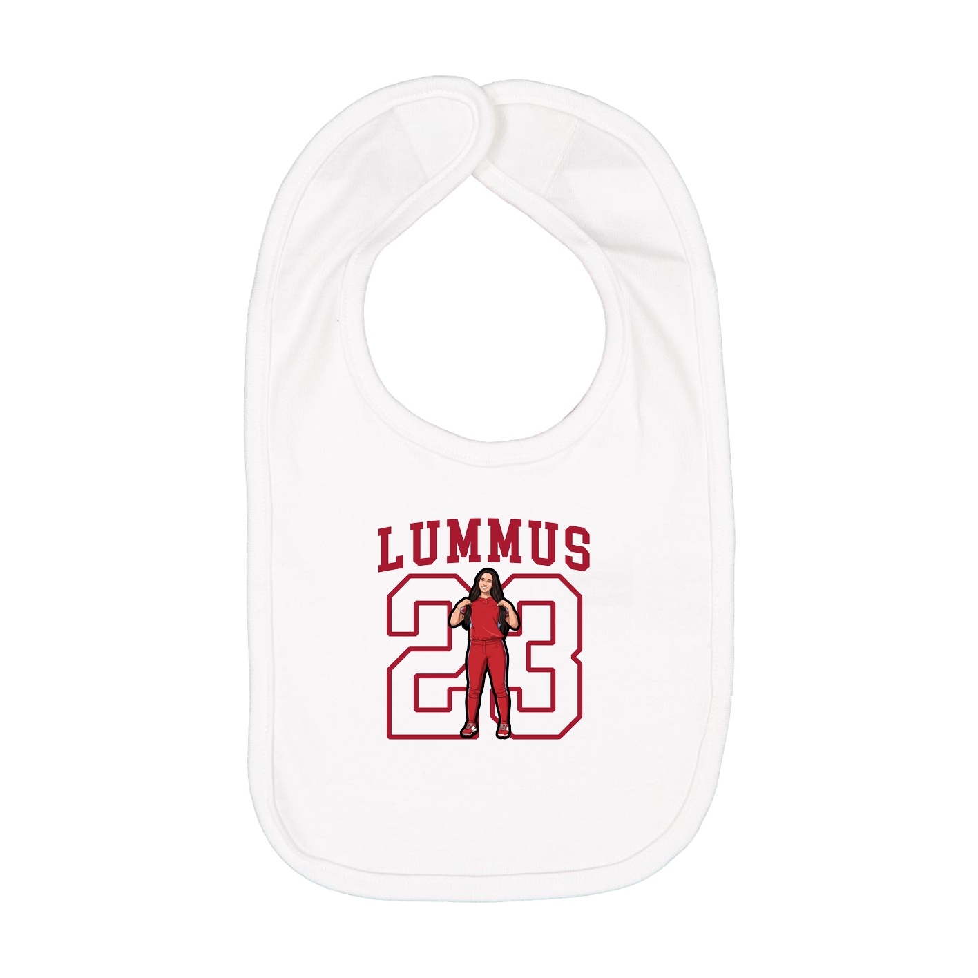 Infant Bib — Shirsey in White