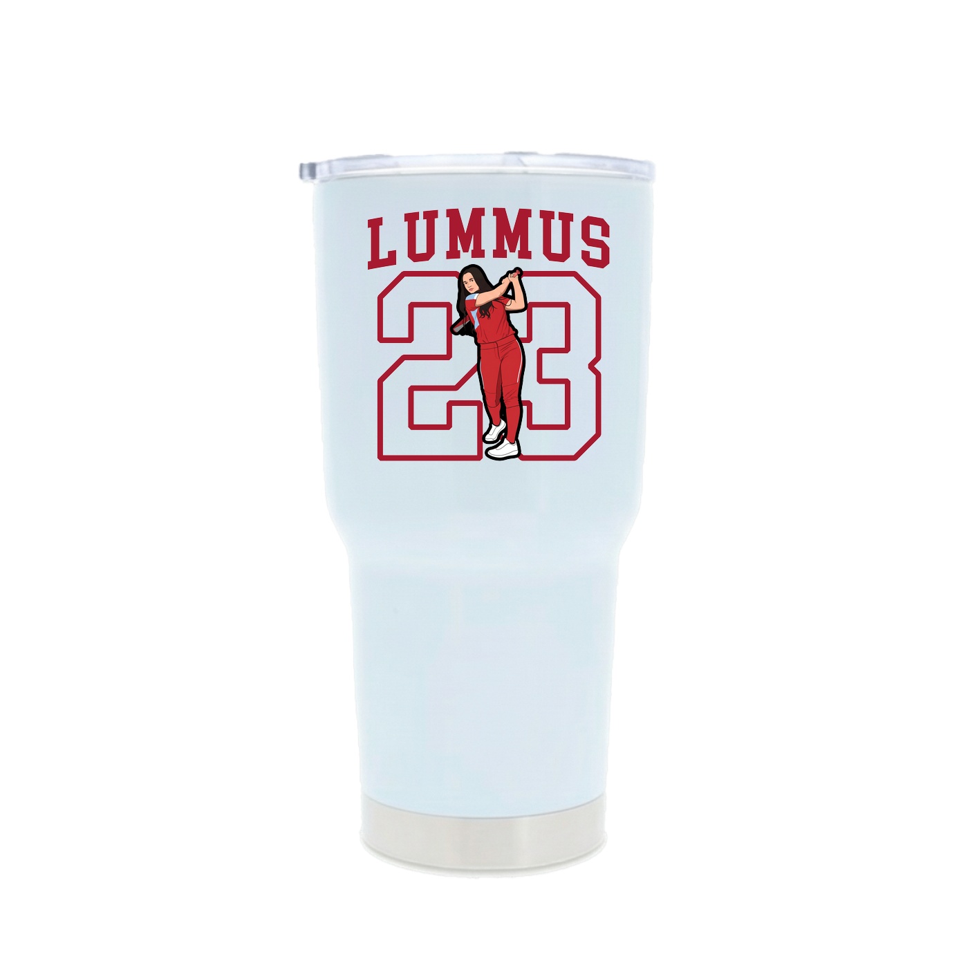 30oz Stainless Steel Tumbler — Shirsey in White