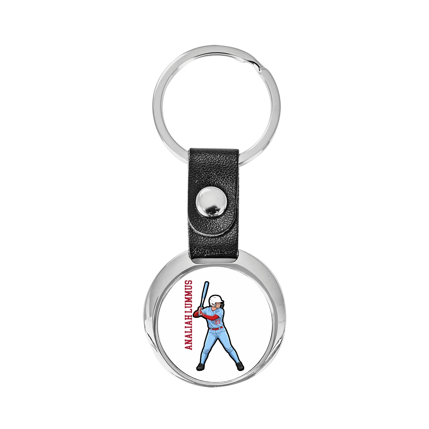 Key Chain — Name Vertical in Classic