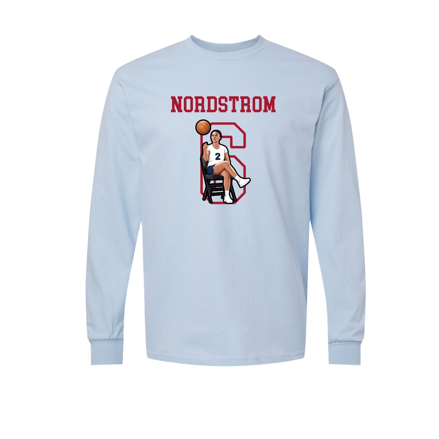 Long Sleeve Tee — Shirsey in Light Blue