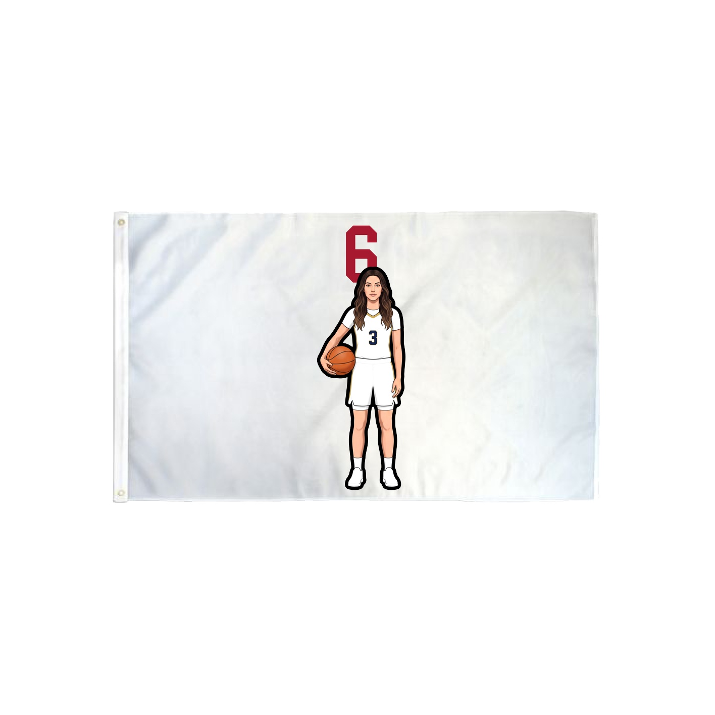 3x5 Flag — Number Top in Classic