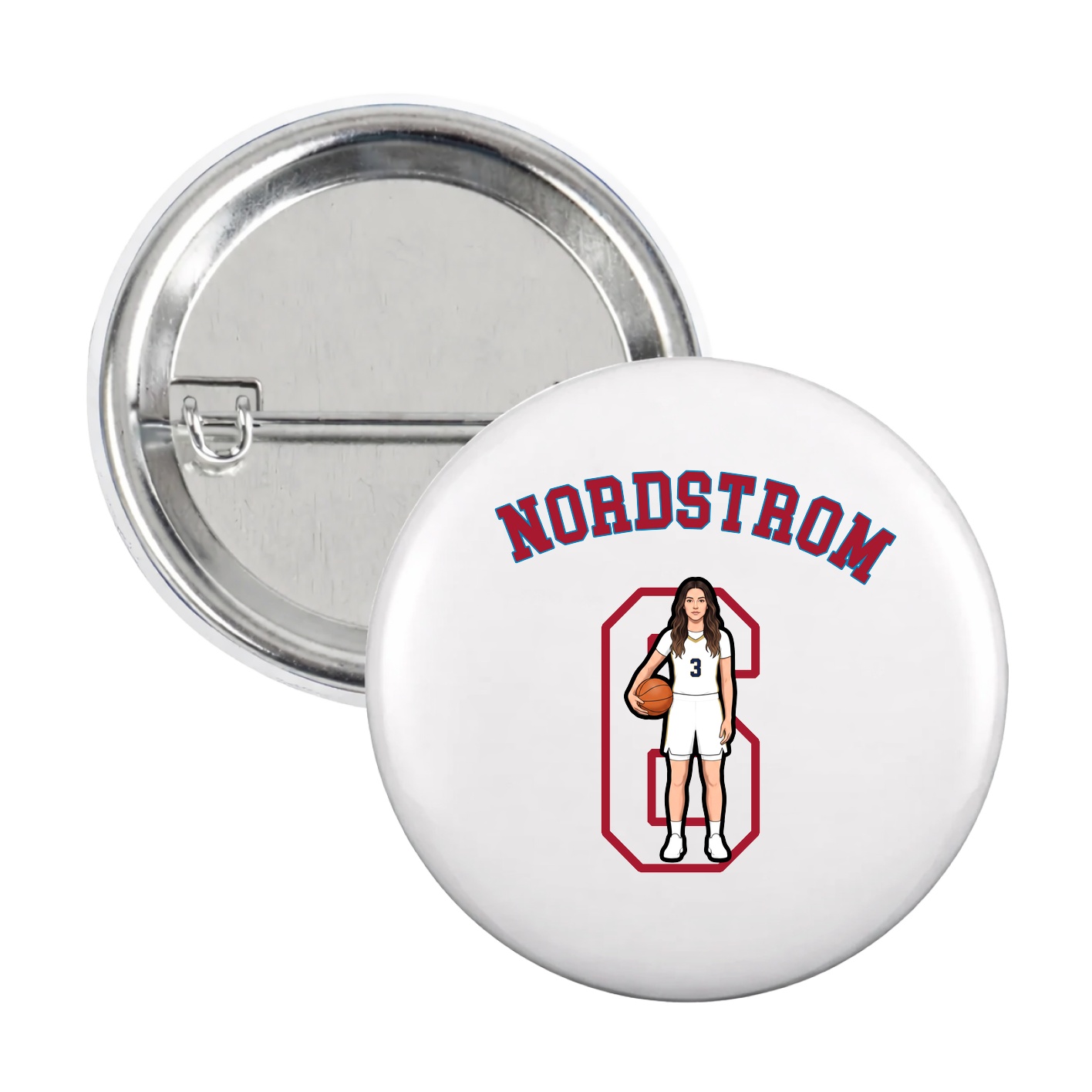 Game Day Button — Shirsey Arch in White