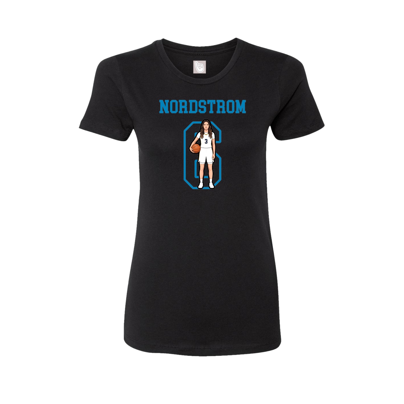Fitted Women's Tee — Shirsey in Black