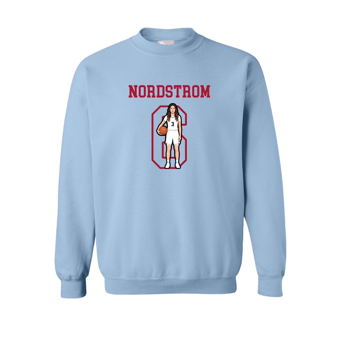 Fleece Crew — Shirsey in Light Blue