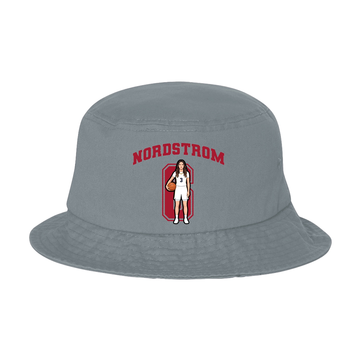 Bucket Cap — Number in Grey
