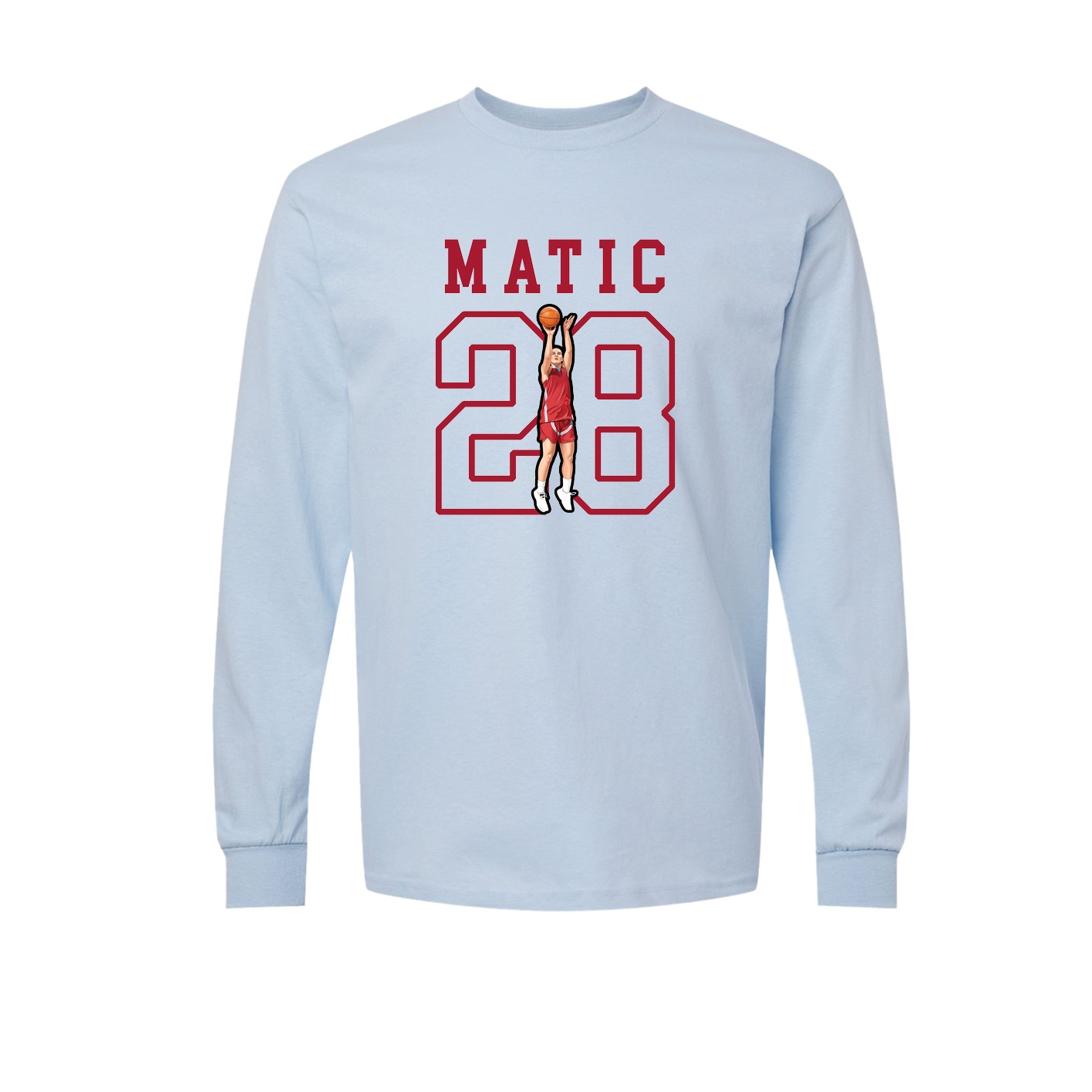 Long Sleeve Tee — Shirsey in Light Blue