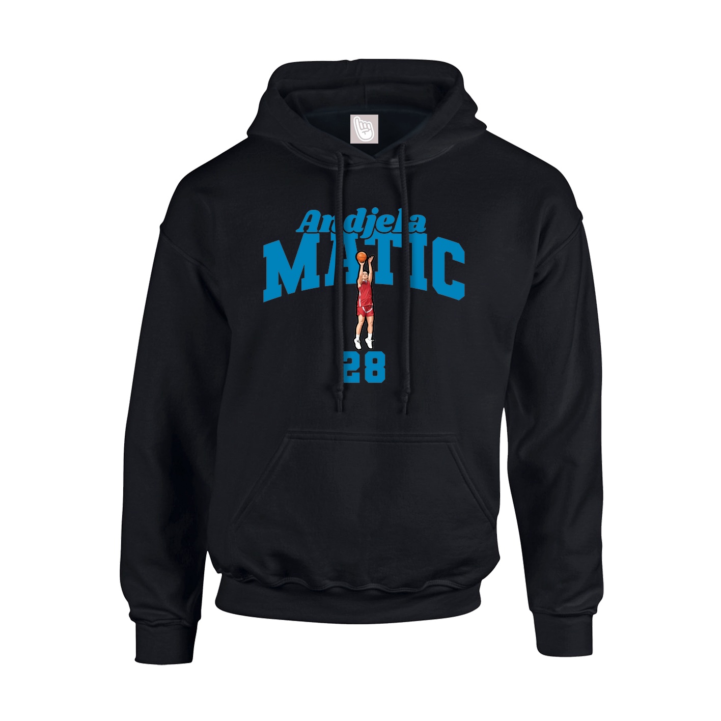 Youth Hoodie — Signature Arch in Black