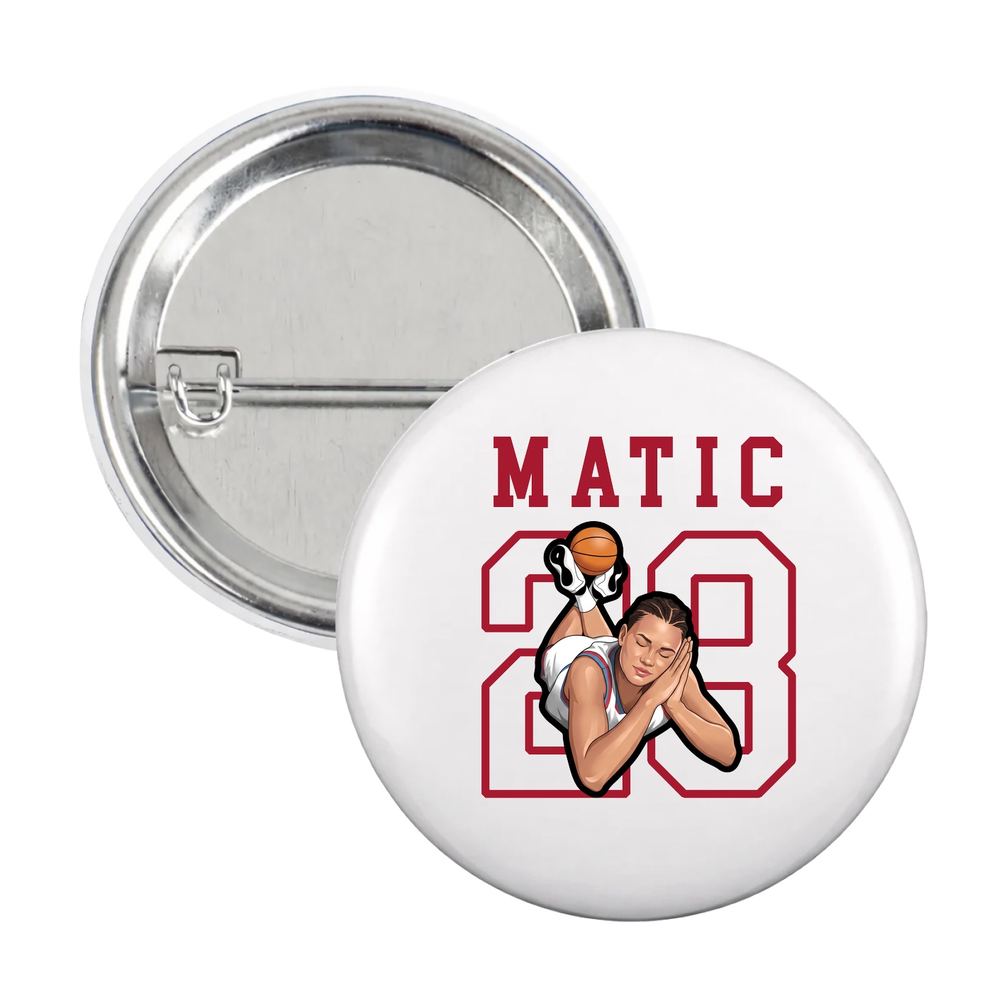 Game Day Button — Shirsey in White