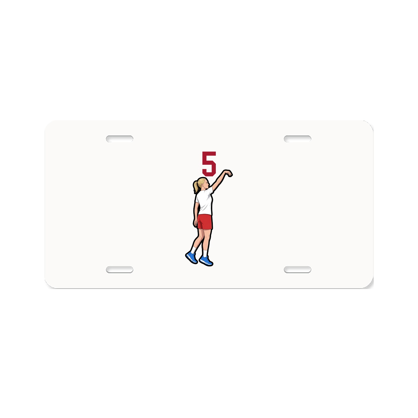License Plate — Number Top in Classic