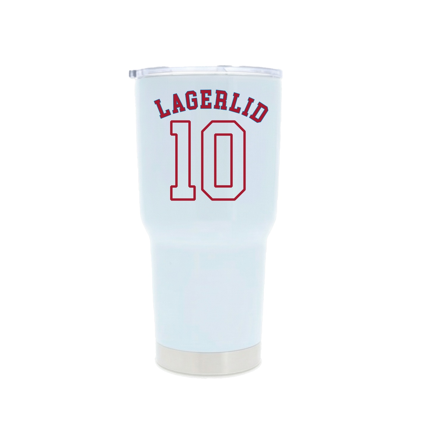 30oz Stainless Steel Tumbler — Shirsey Arch in White
