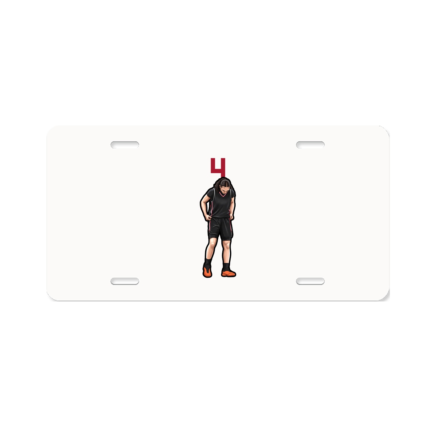 License Plate — Number Top in Classic