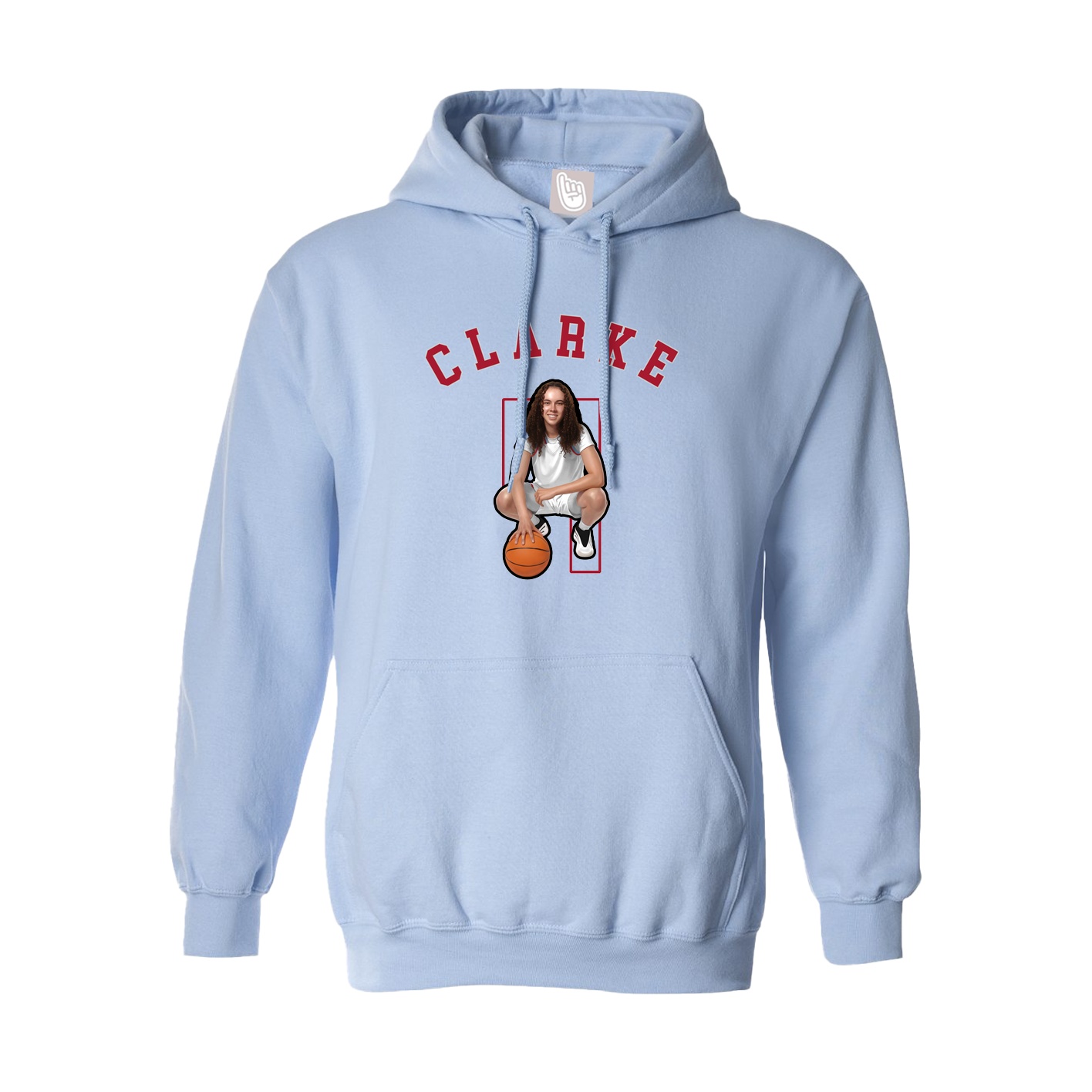Hoodie — Shirsey Arch in Light Blue