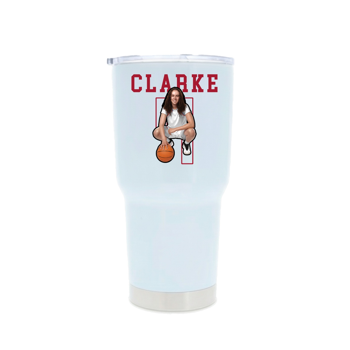 30oz Stainless Steel Tumbler — Shirsey in White