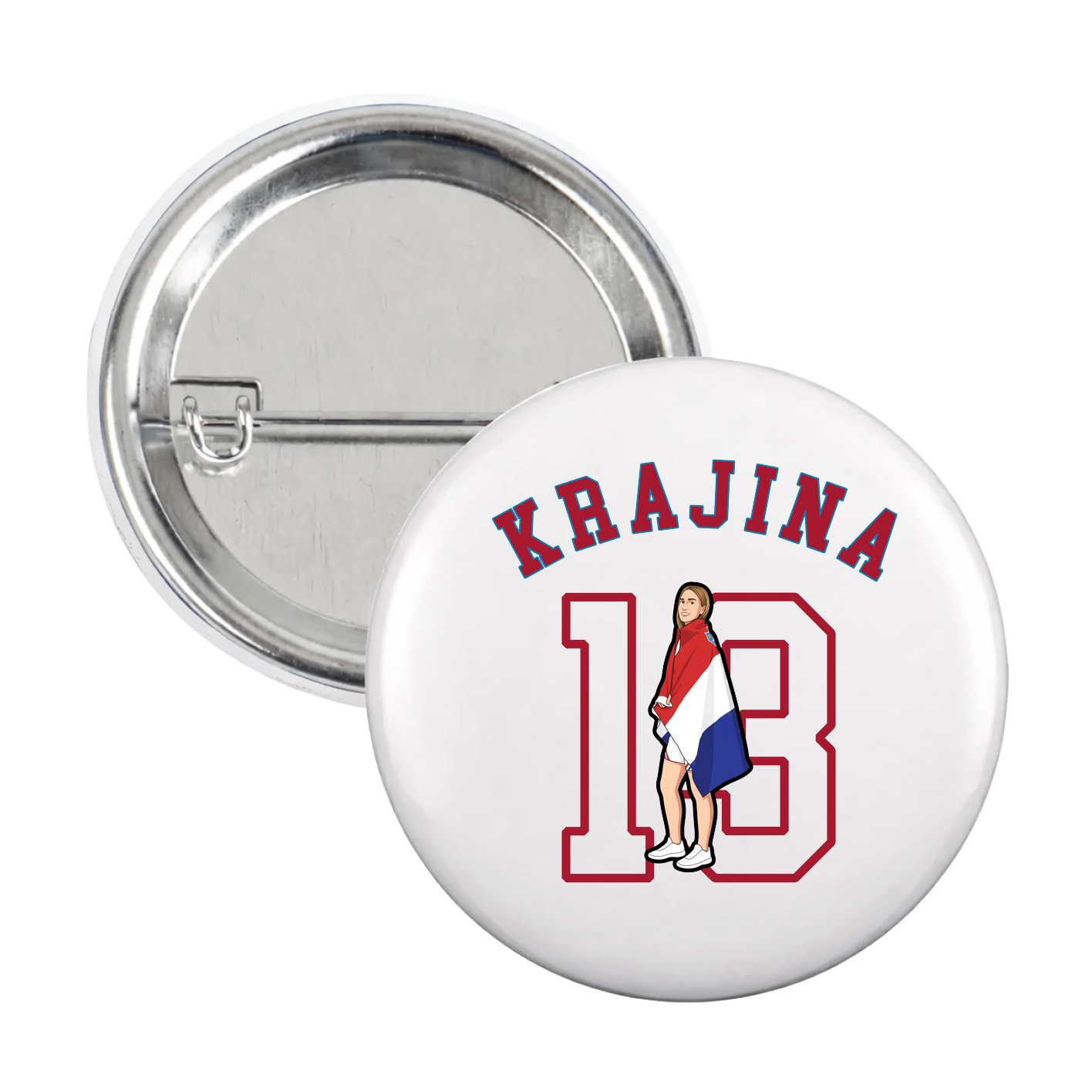 Game Day Button — Shirsey Arch in White
