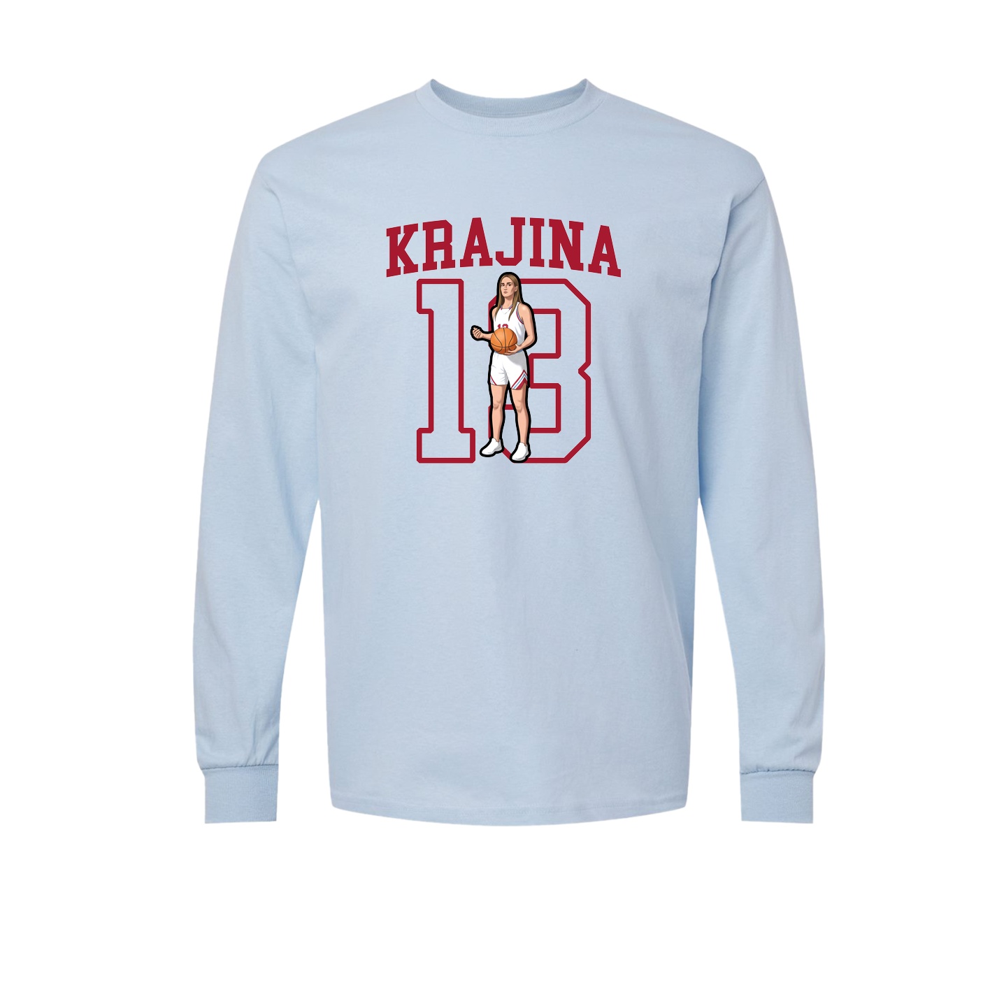 Long Sleeve Tee — Shirsey in Light Blue