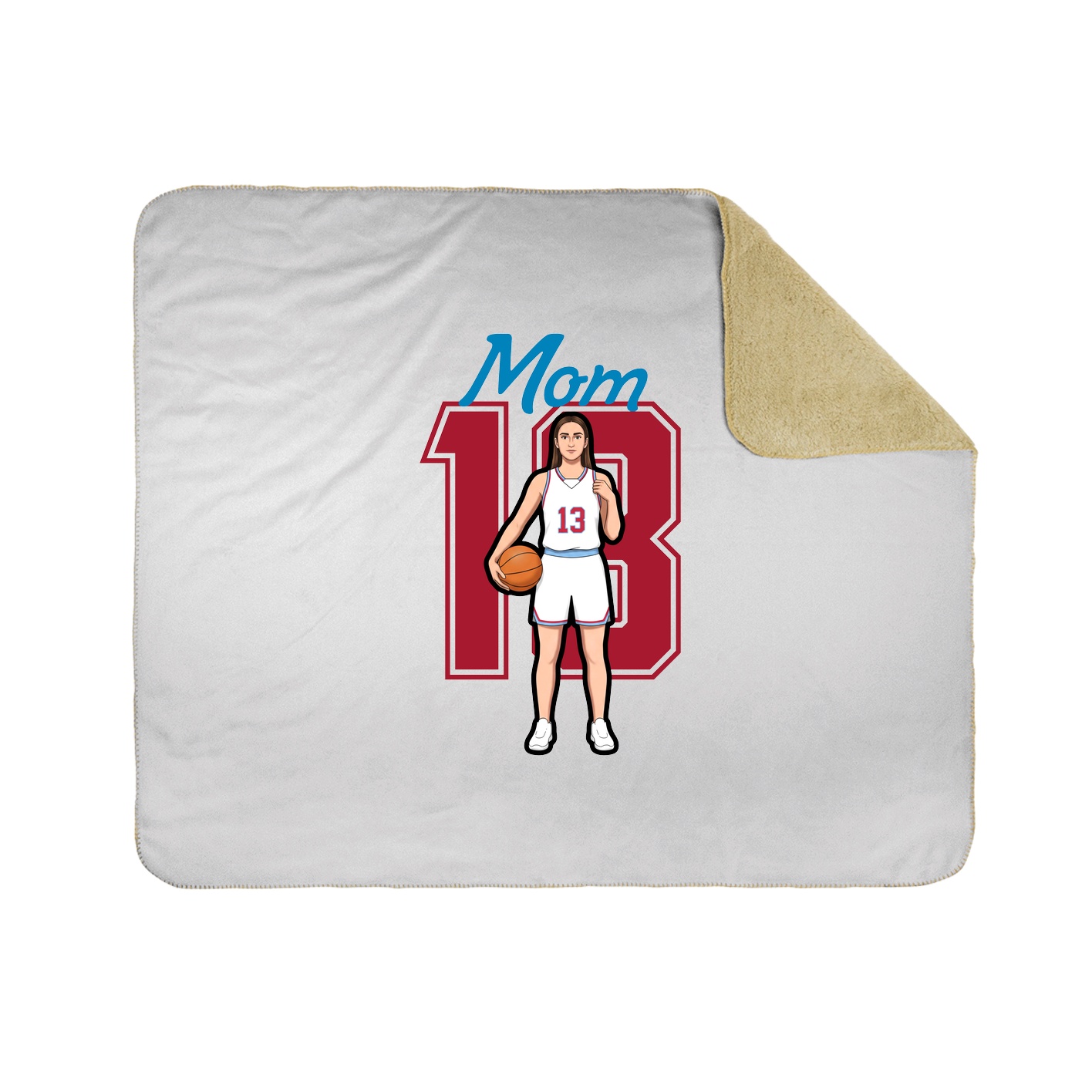 Throw Blanket — Mothers Day Shirsey in White