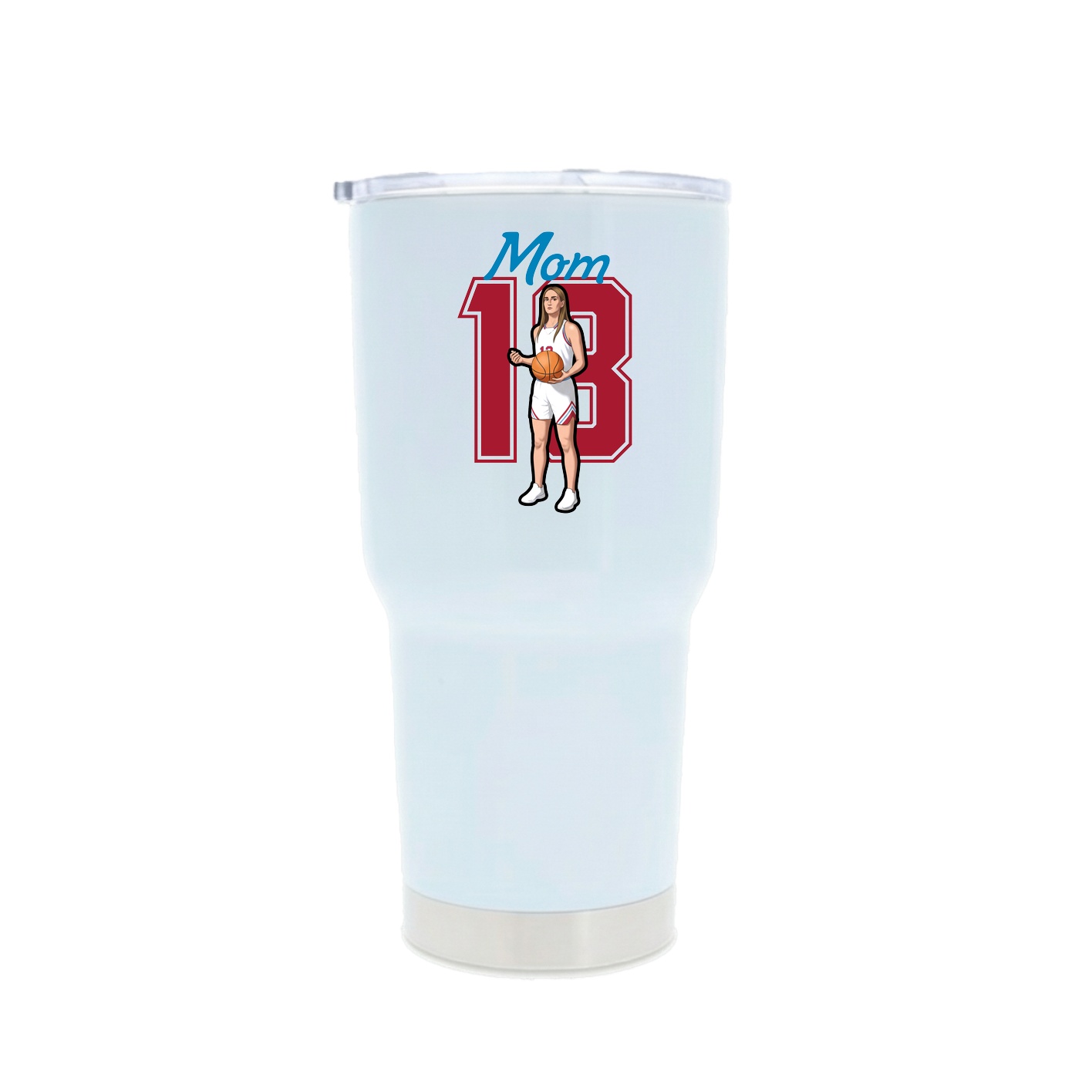 30oz Stainless Steel Tumbler — Mothers Day Shirsey in White