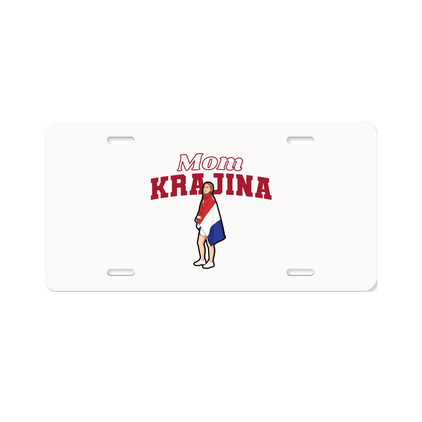 License Plate — Mothers Day Block in Classic