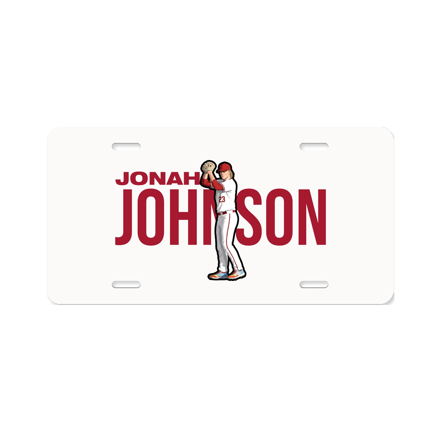 License Plate — Player Name in Classic