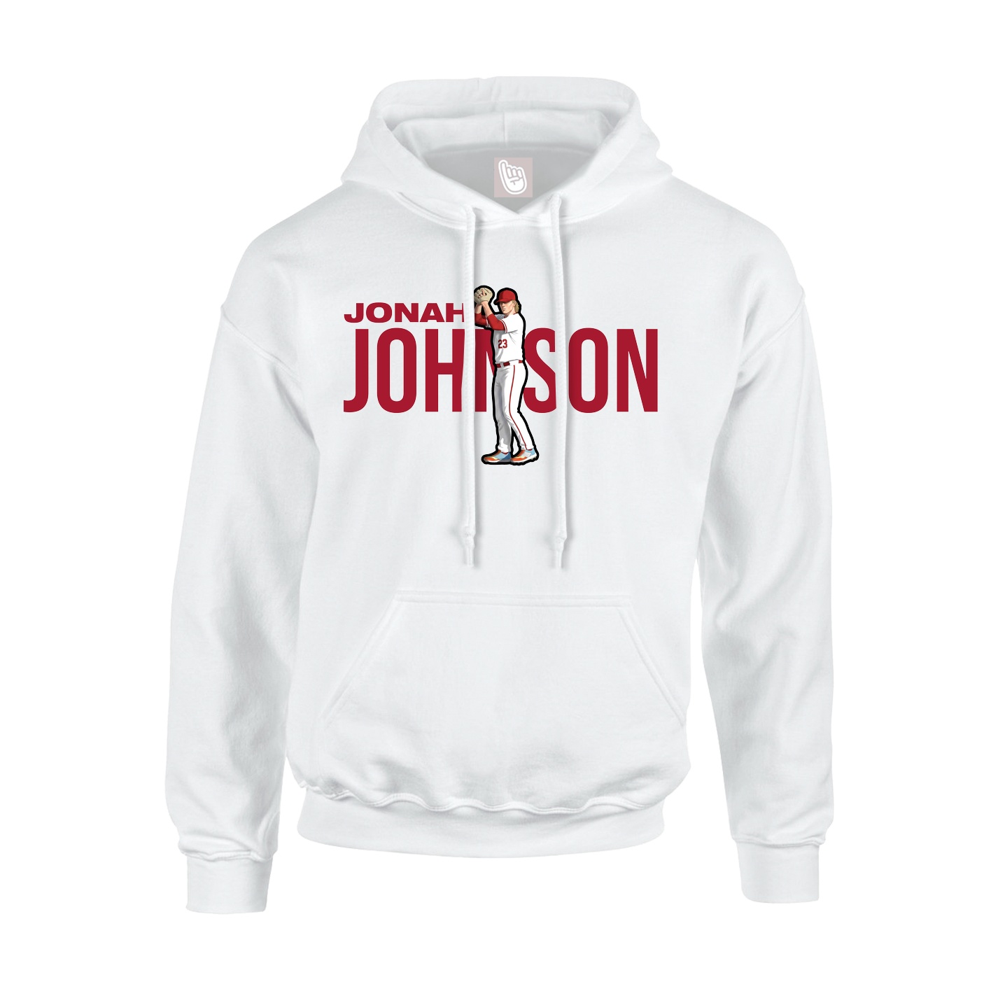 Youth Hoodie — Player Name in White