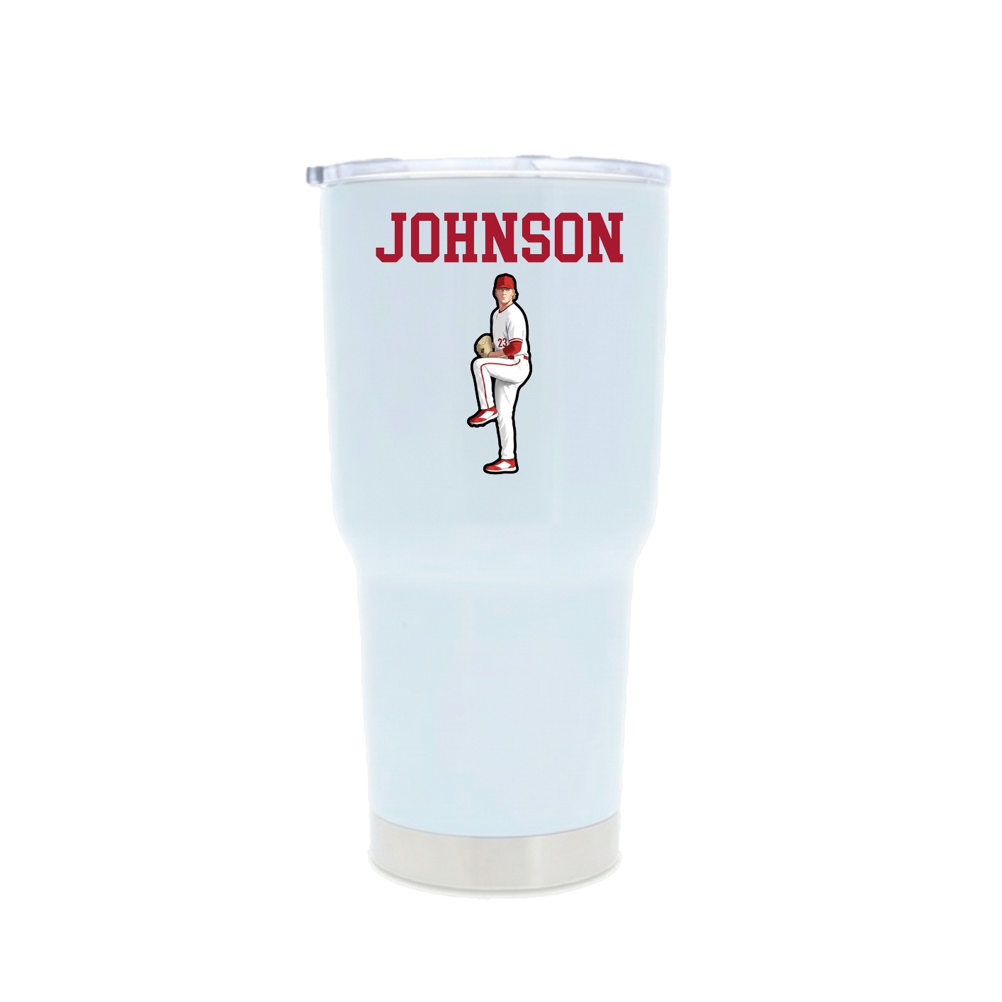 30oz Stainless Steel Tumbler — Shirsey in White