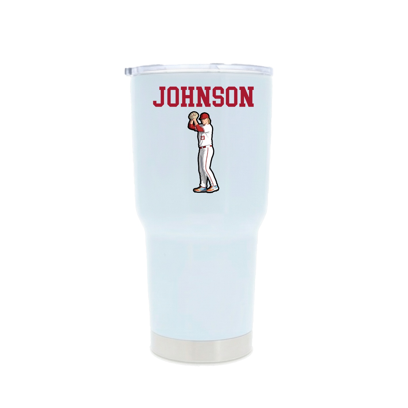 30oz Stainless Steel Tumbler — Shirsey in White