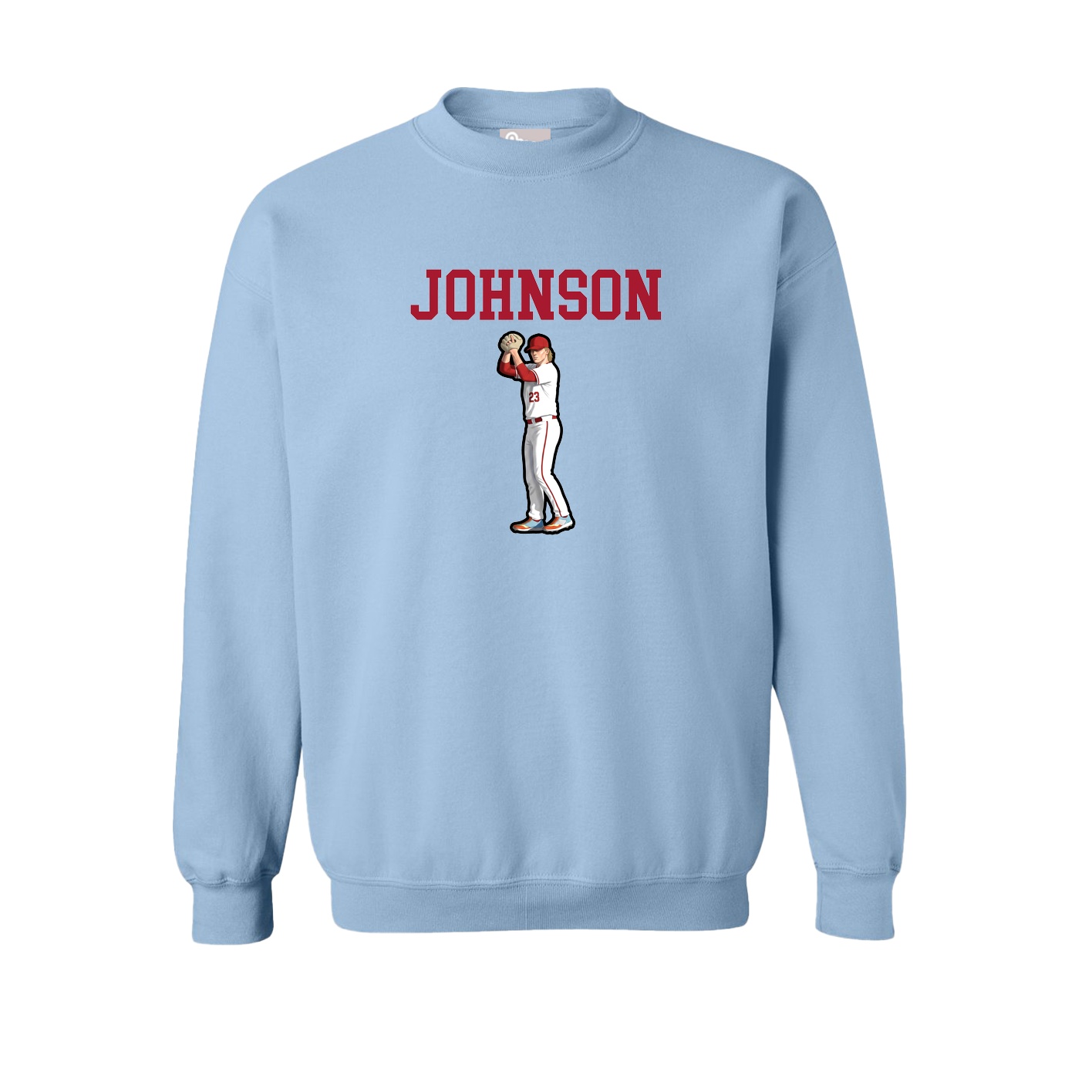 Fleece Crew — Shirsey in Light Blue