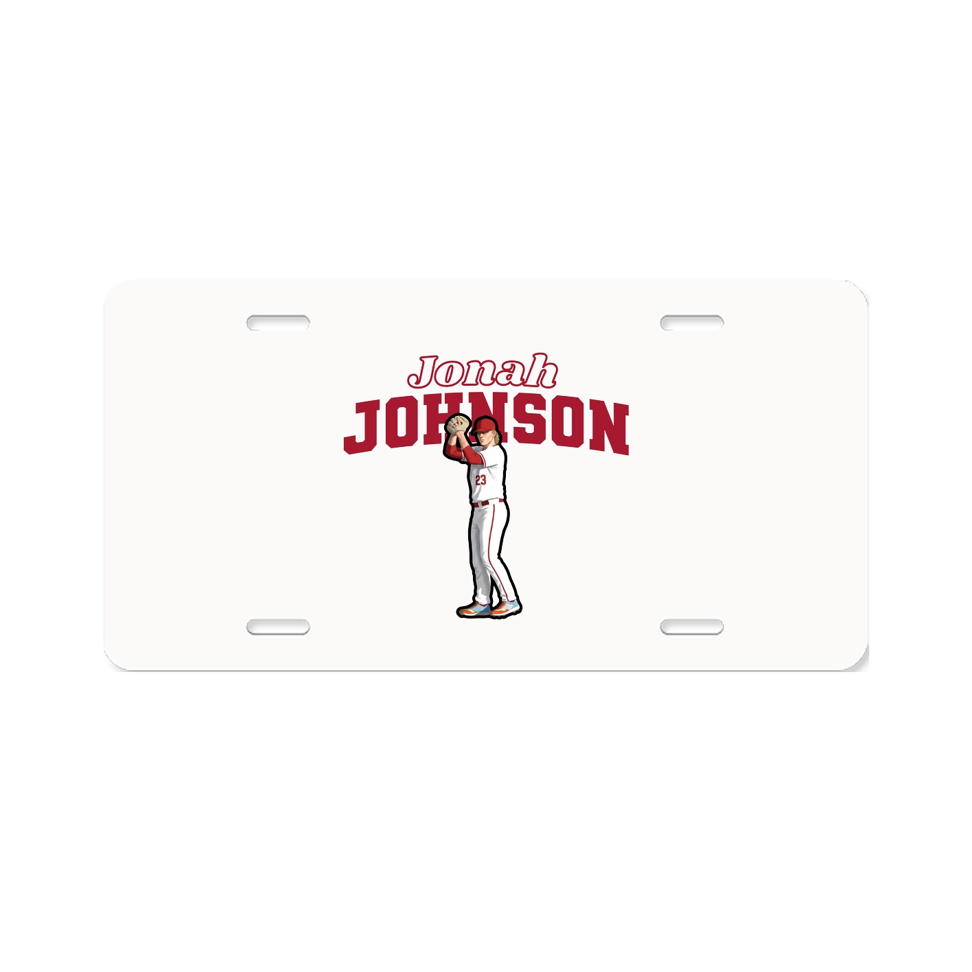 License Plate — Name Arch in Classic
