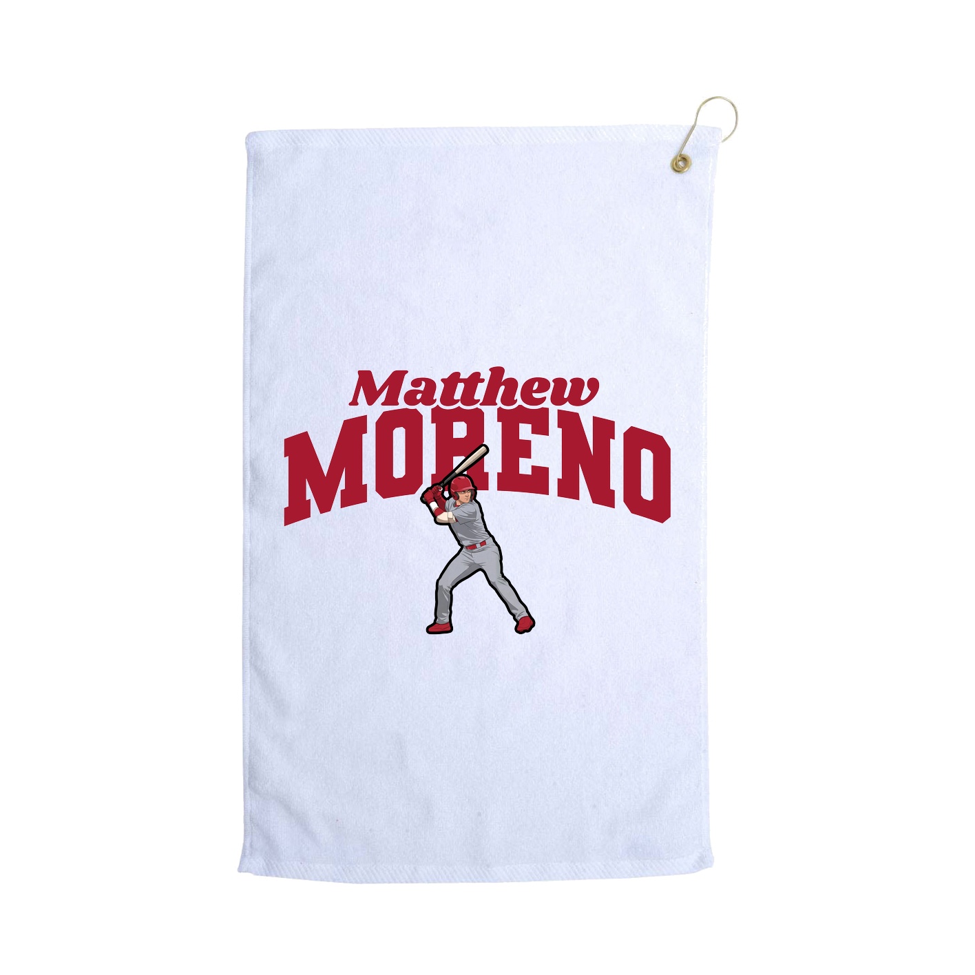 Golf Towel — Signature Arch in White