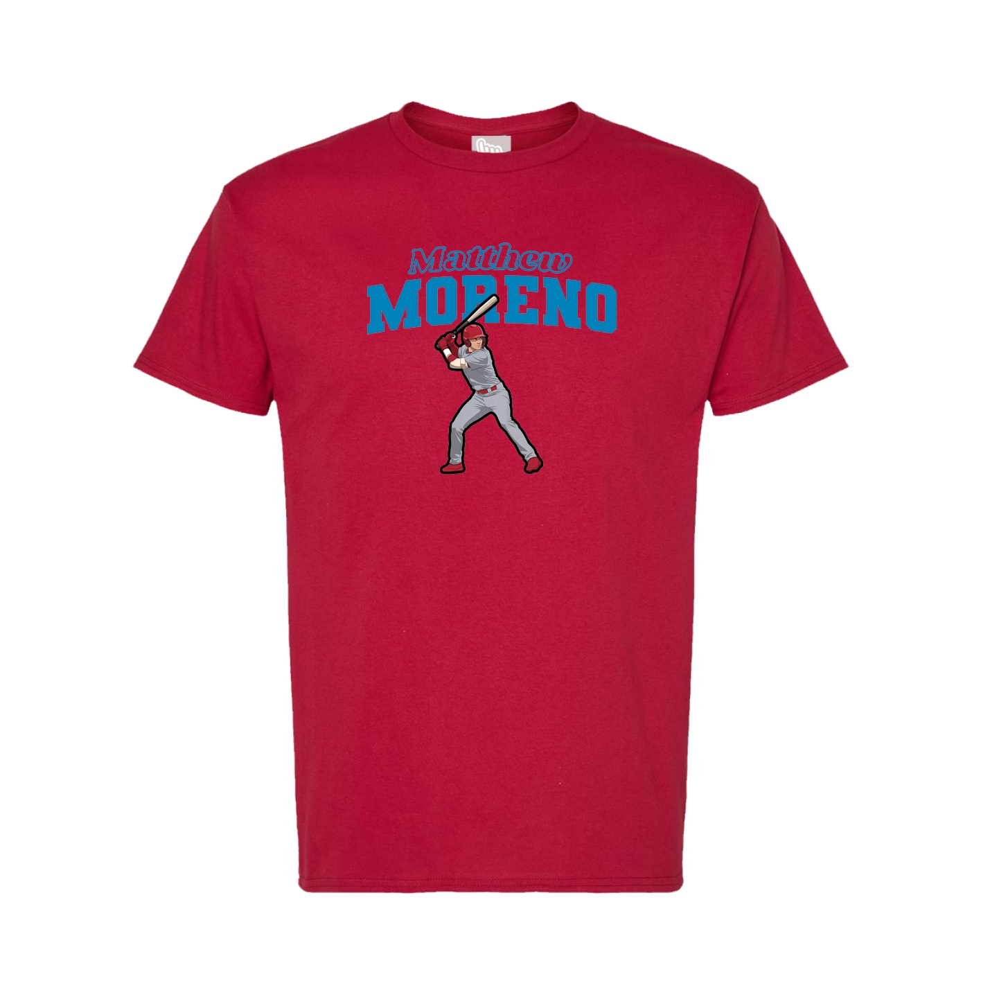 Tee — Name Arch in Crimson