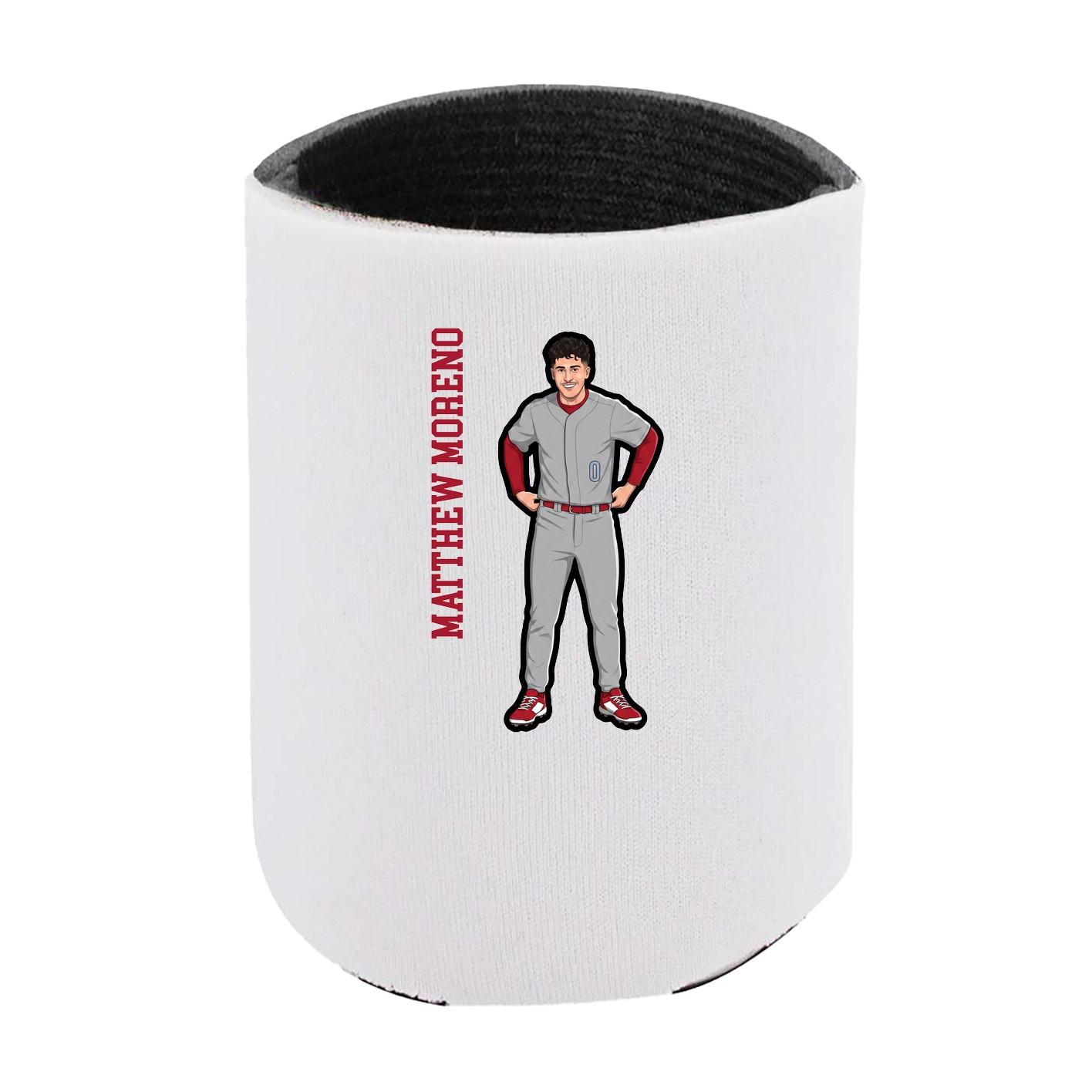 Can Holder — Name Vertical in White