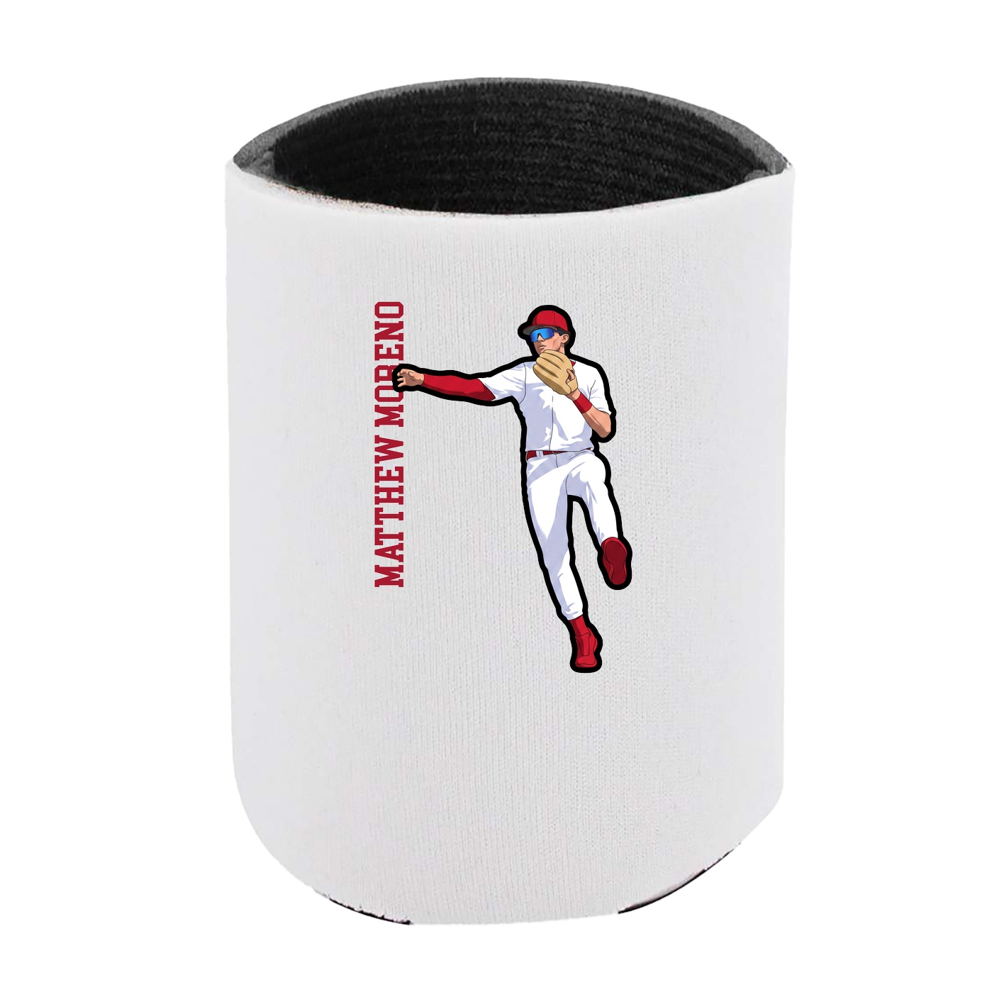 Can Holder — Name Vertical in White