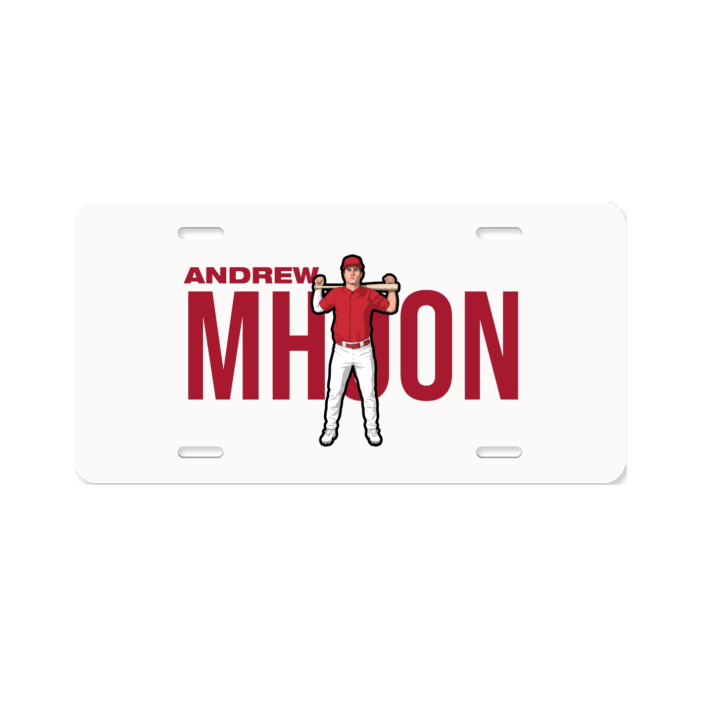 License Plate — Player Name in Classic
