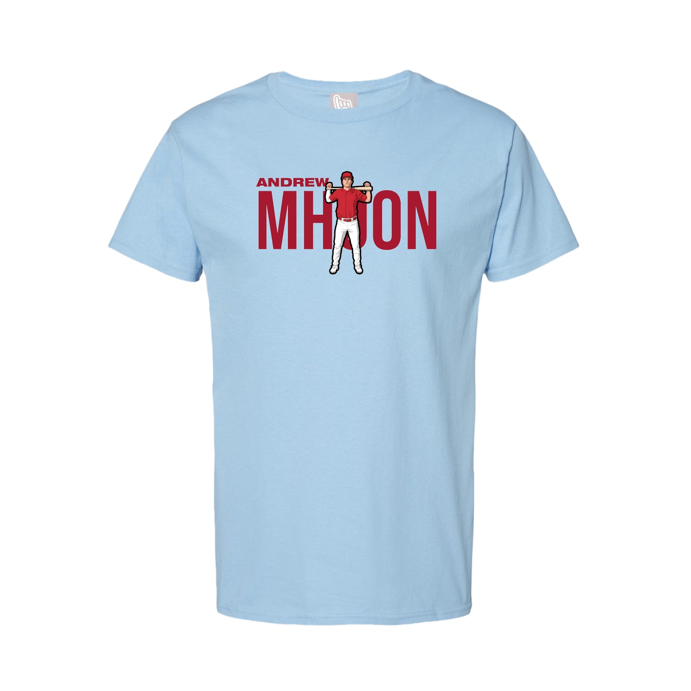 Tee — Player Name in Light Blue
