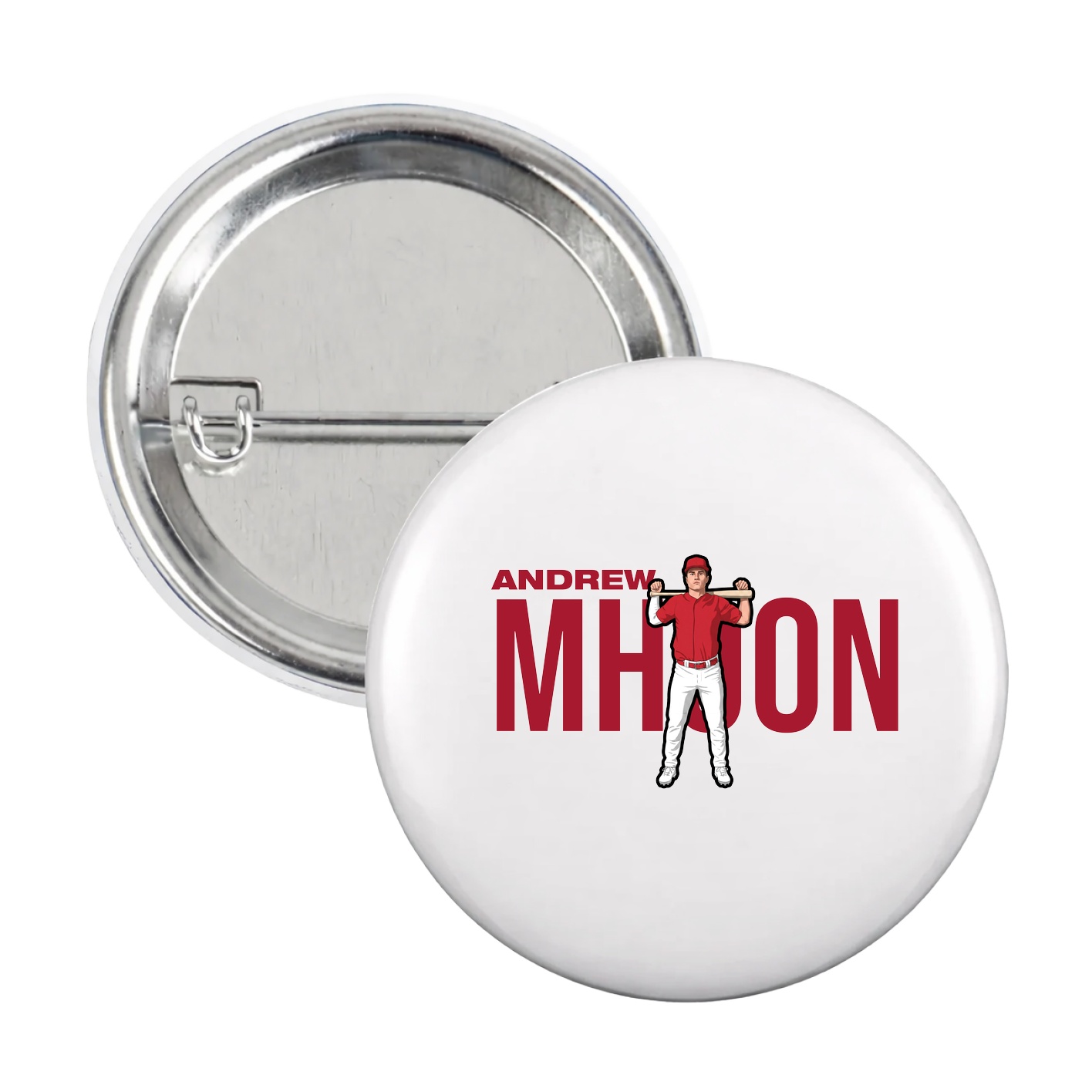 Game Day Button — Player Name in White