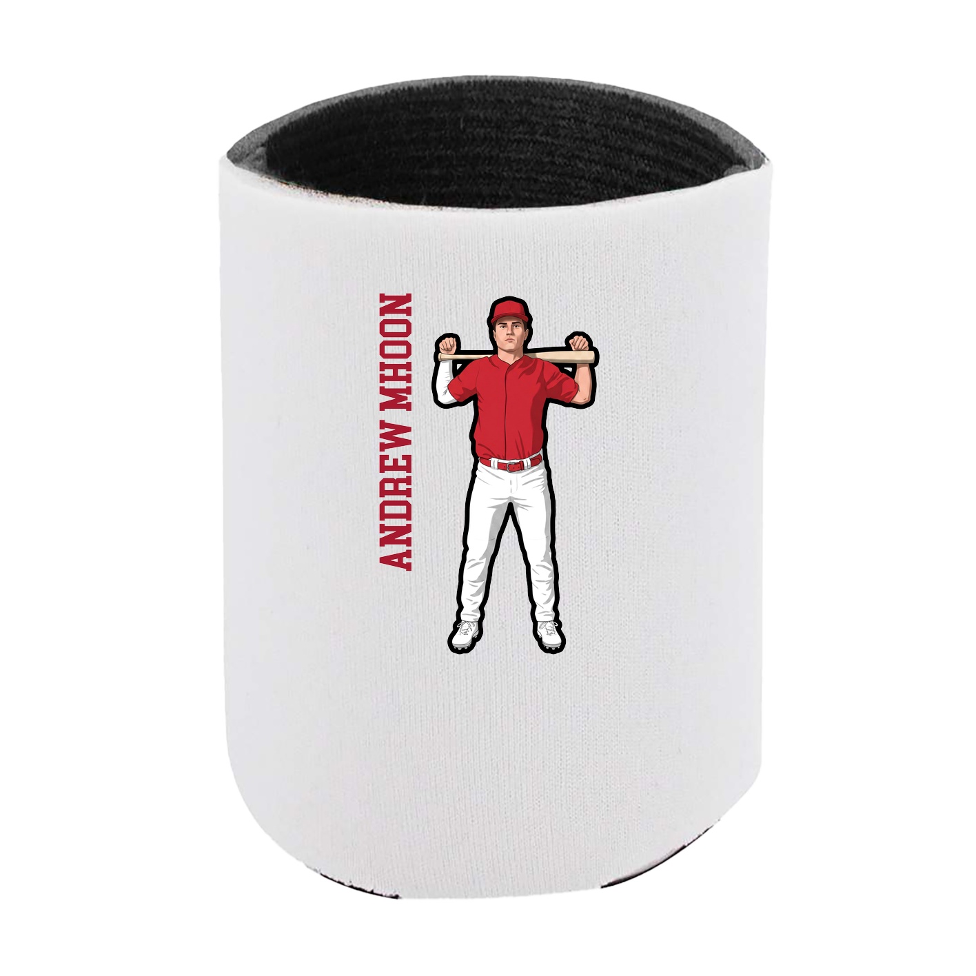 Can Holder — Name Vertical in White