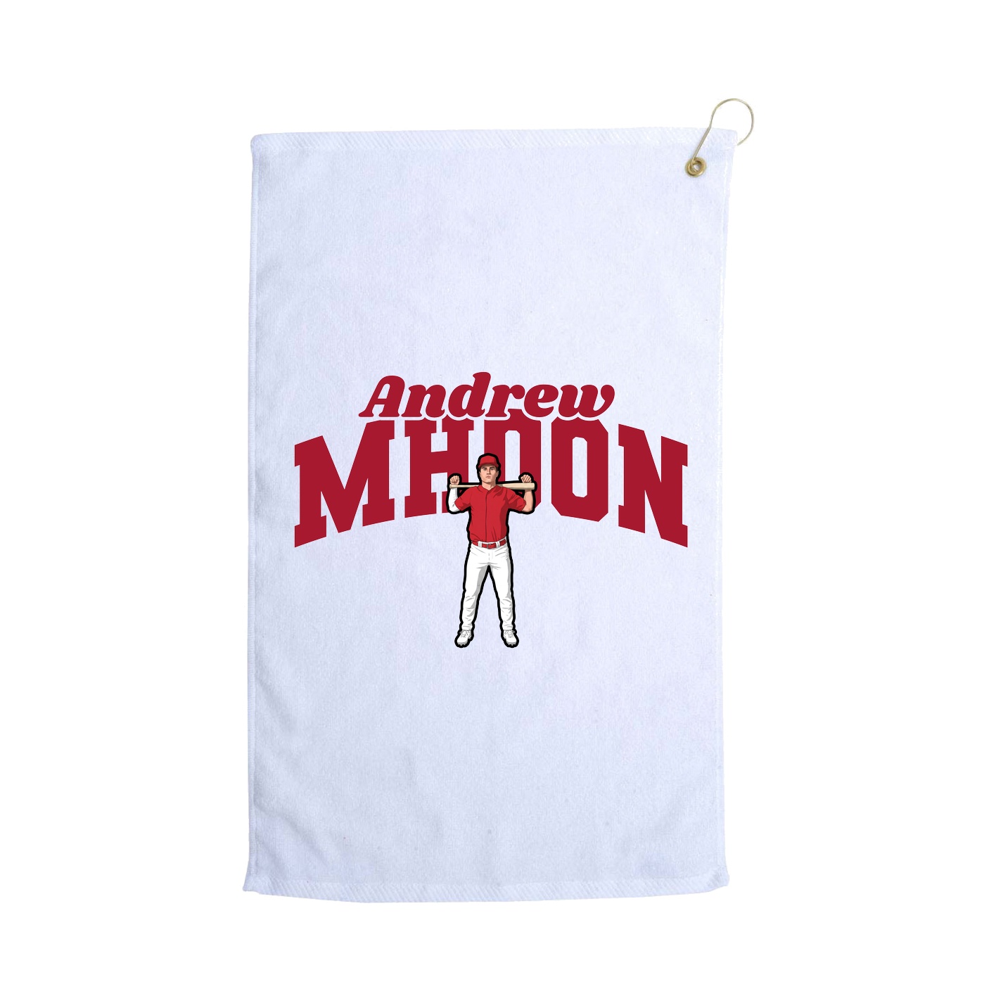 Golf Towel — Signature Arch in White